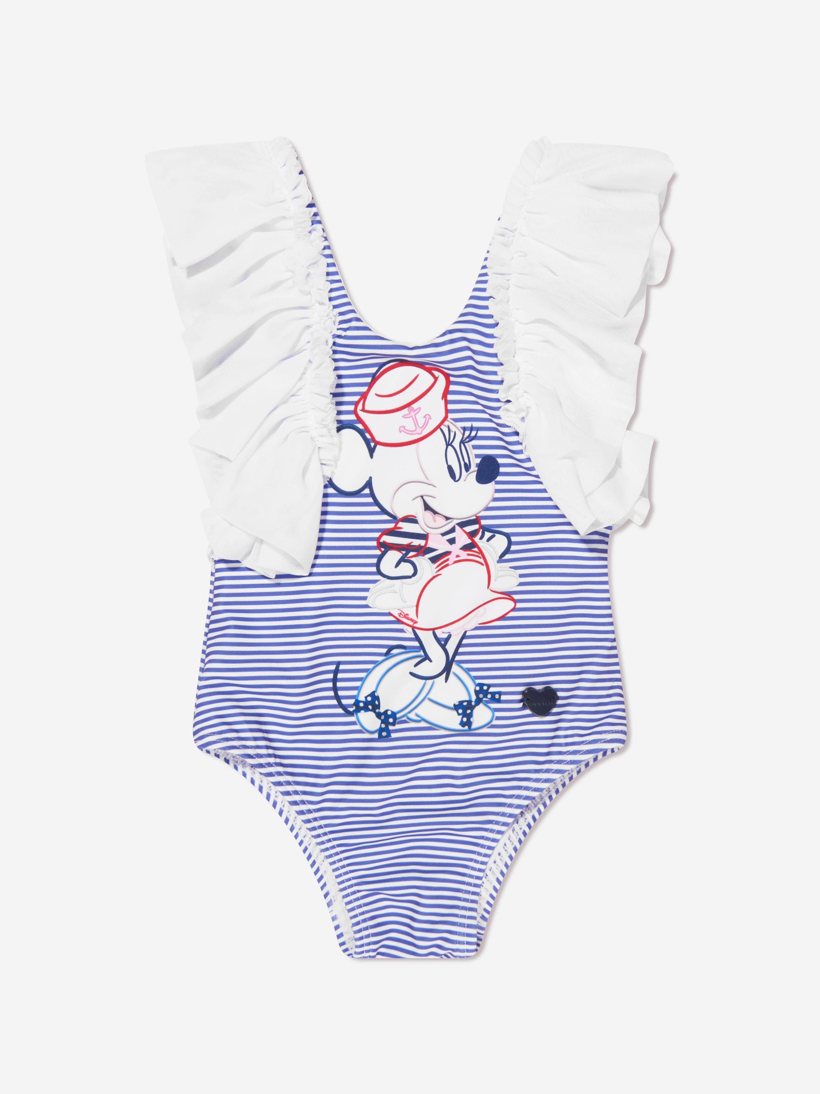 Monnalisa Baby Girls Minnie Mouse Swimsuit in White Inexpensive