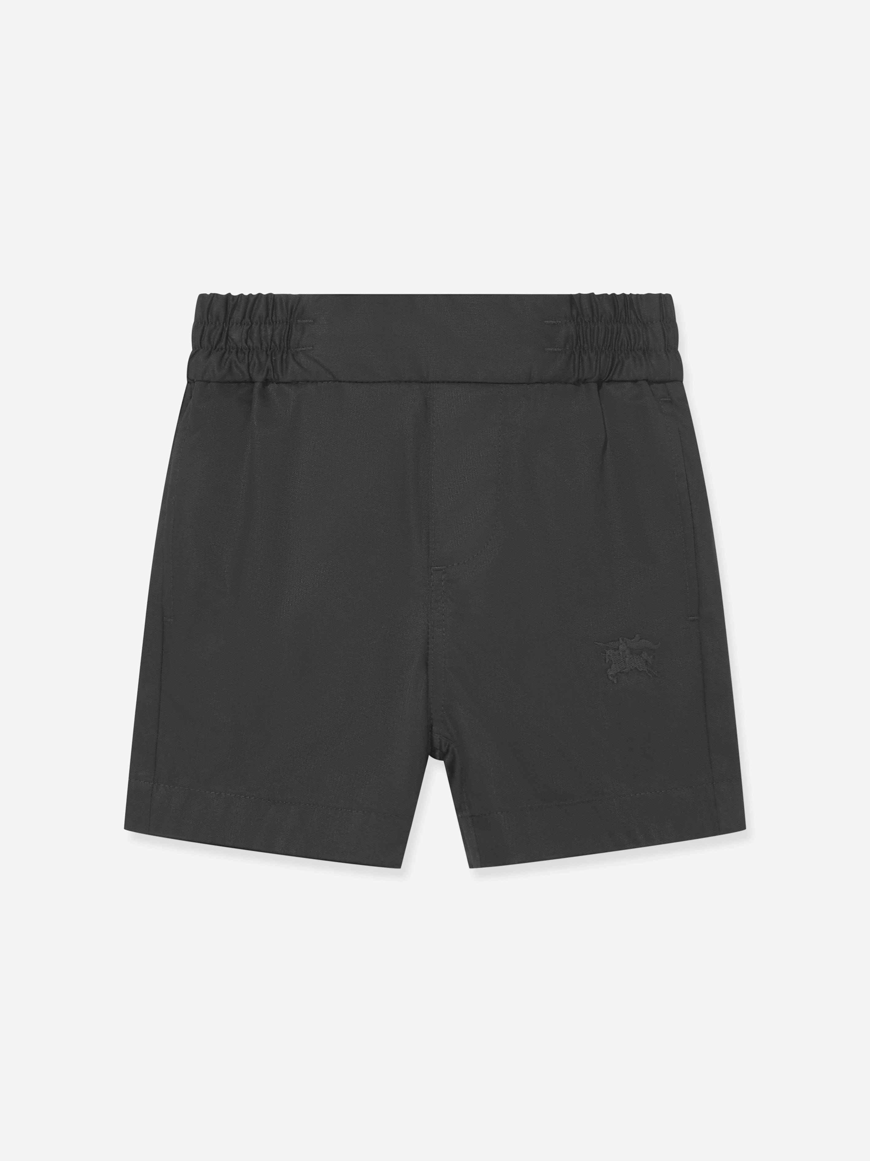 Burberry Baby Boys Mini Travard Shorts in Black Discount Exclusive