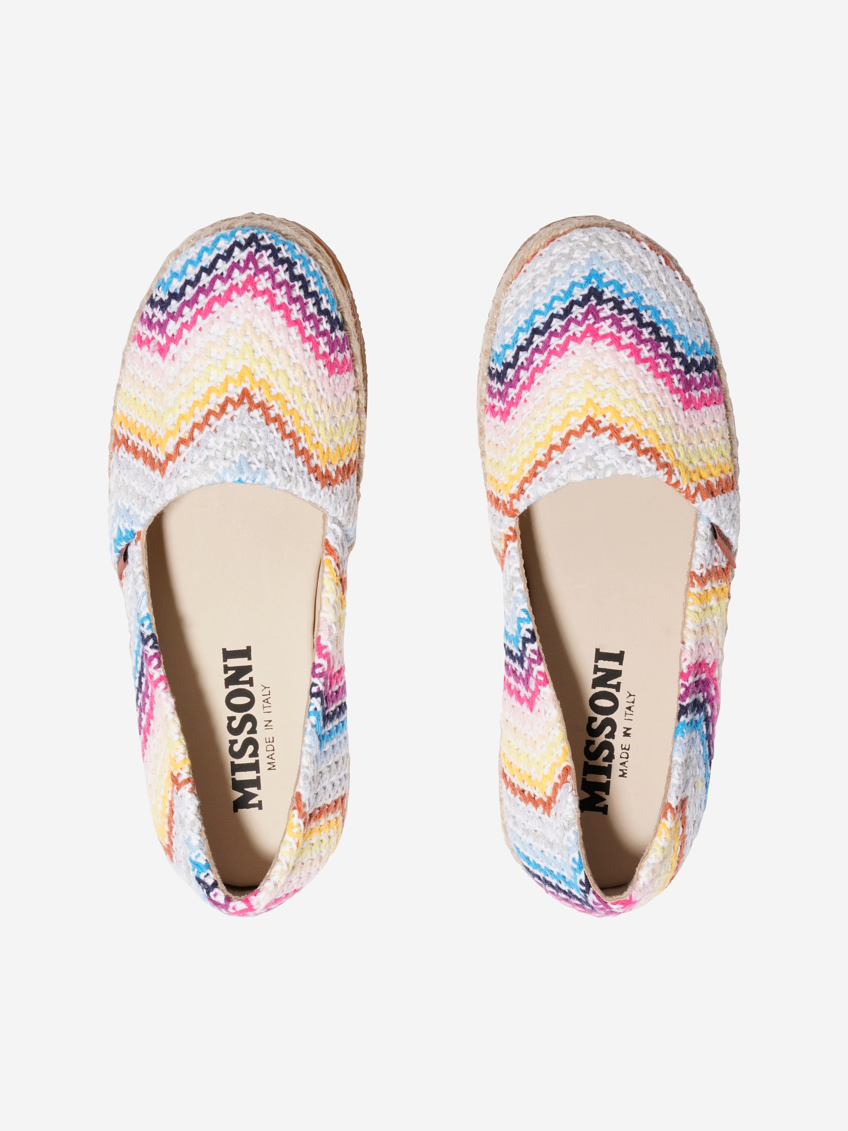 Missoni Girls Zig Zag Espadrilles in Multicolour Buy Cheap Discount