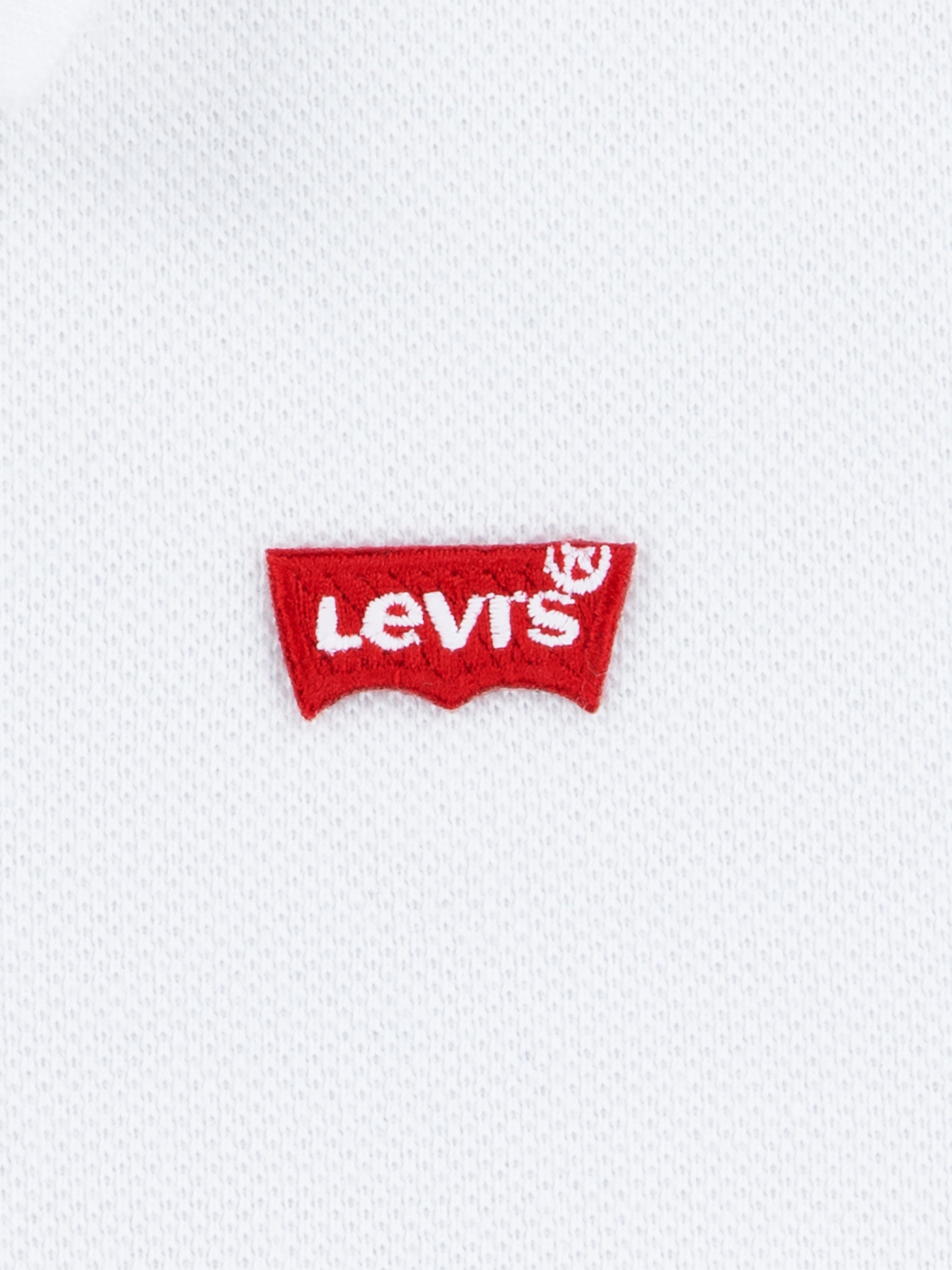 Levi's Boys Back Neck Tape Polo Shirt in White