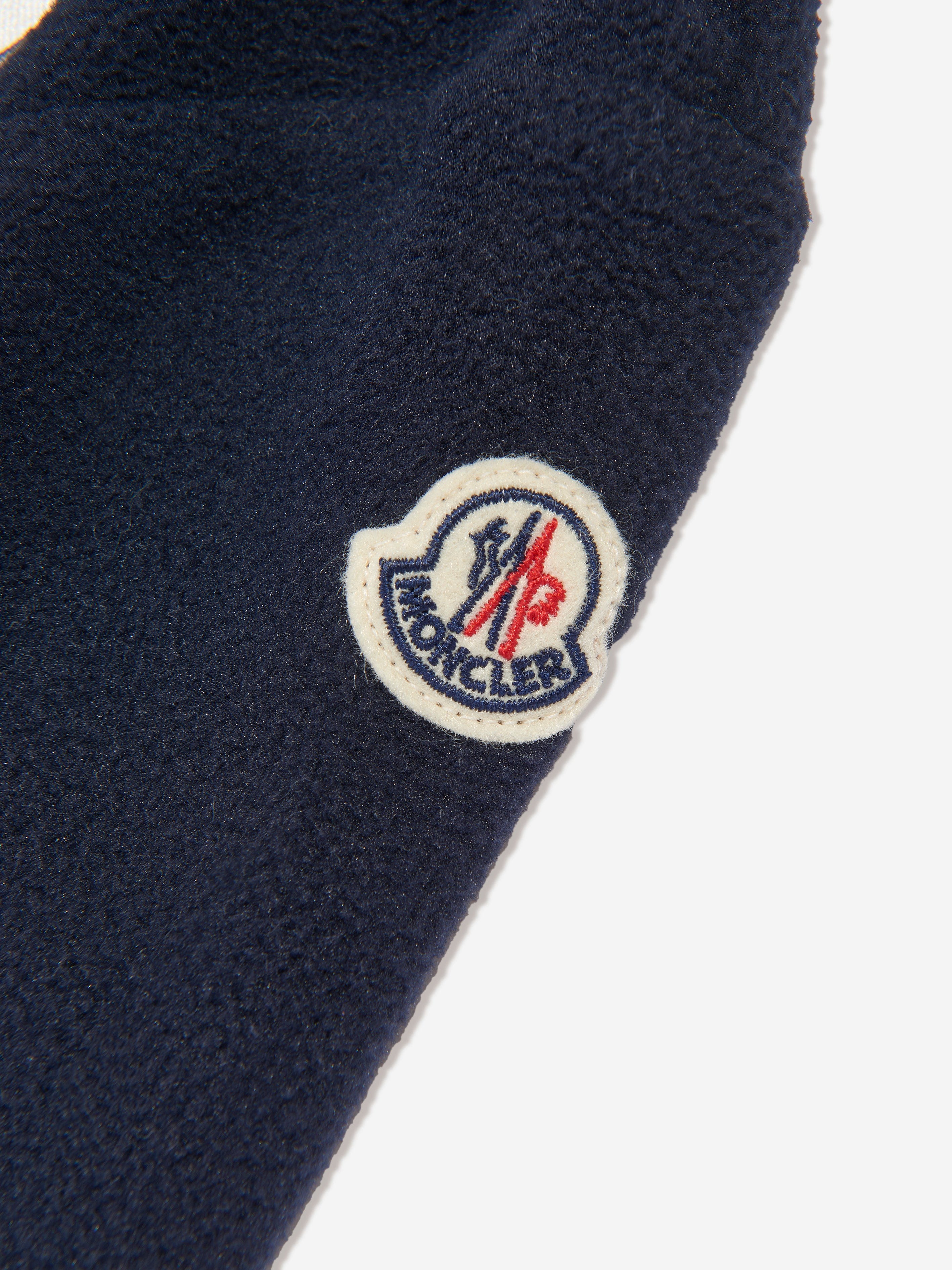 Moncler Enfant Baby Logo Pramsuit in Navy Cheap New Arrival