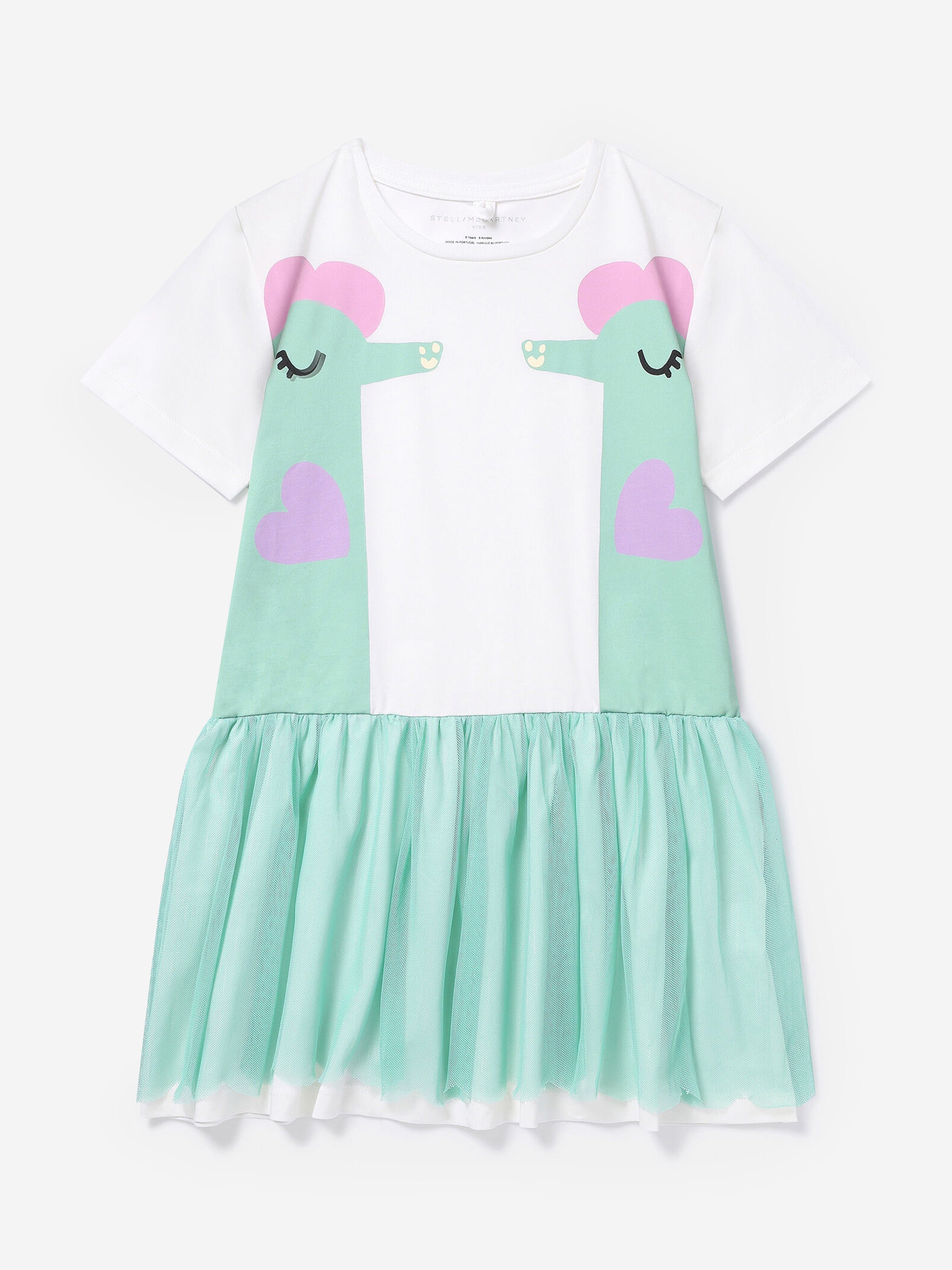 Stella McCartney Baby Girls Seahorses Jersey Dress in Ivory Real For Sale