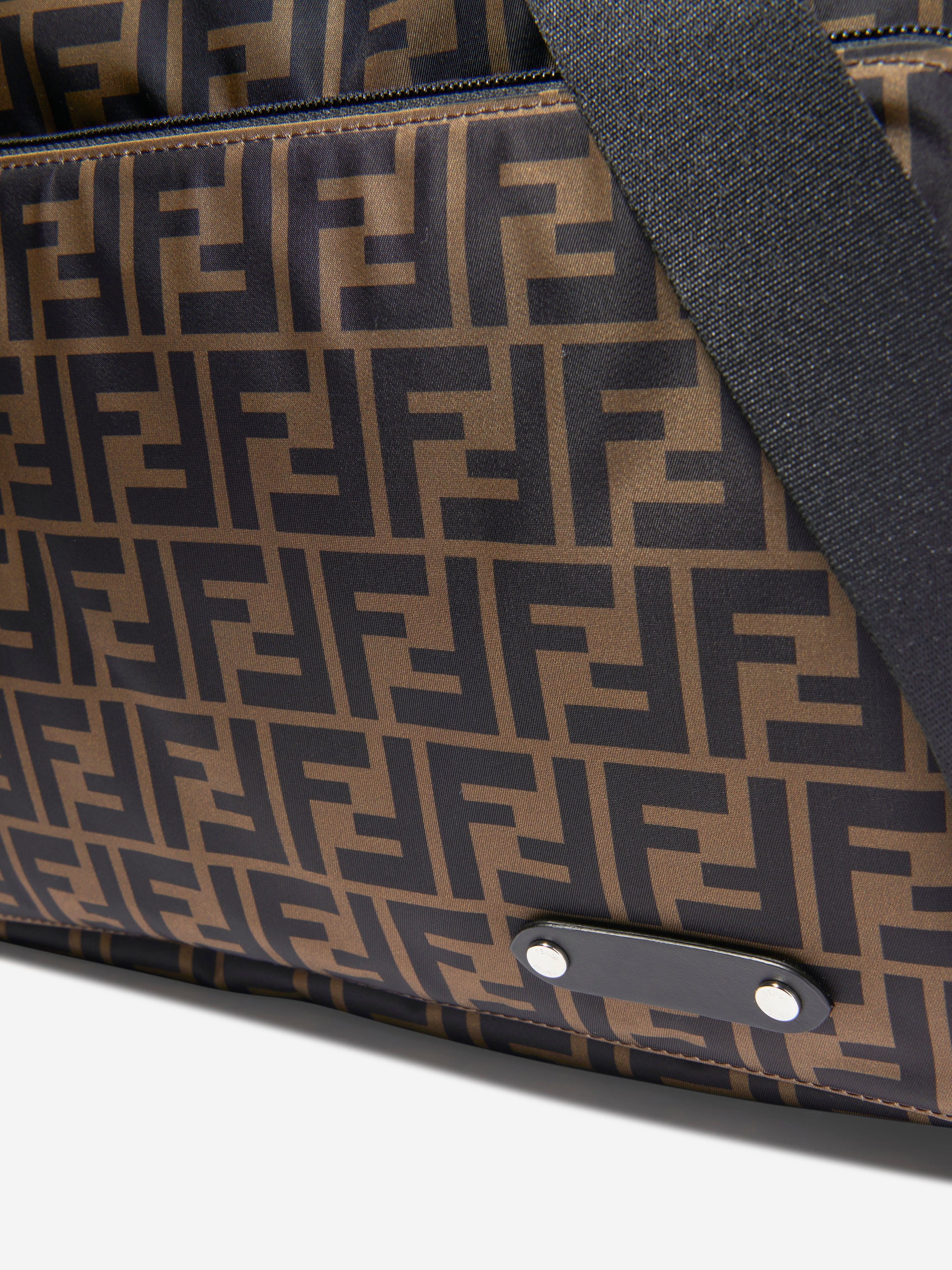 Fendi Baby FF Logo Changing Bag in Brown (40cm) Cheap Sale Free Shipping