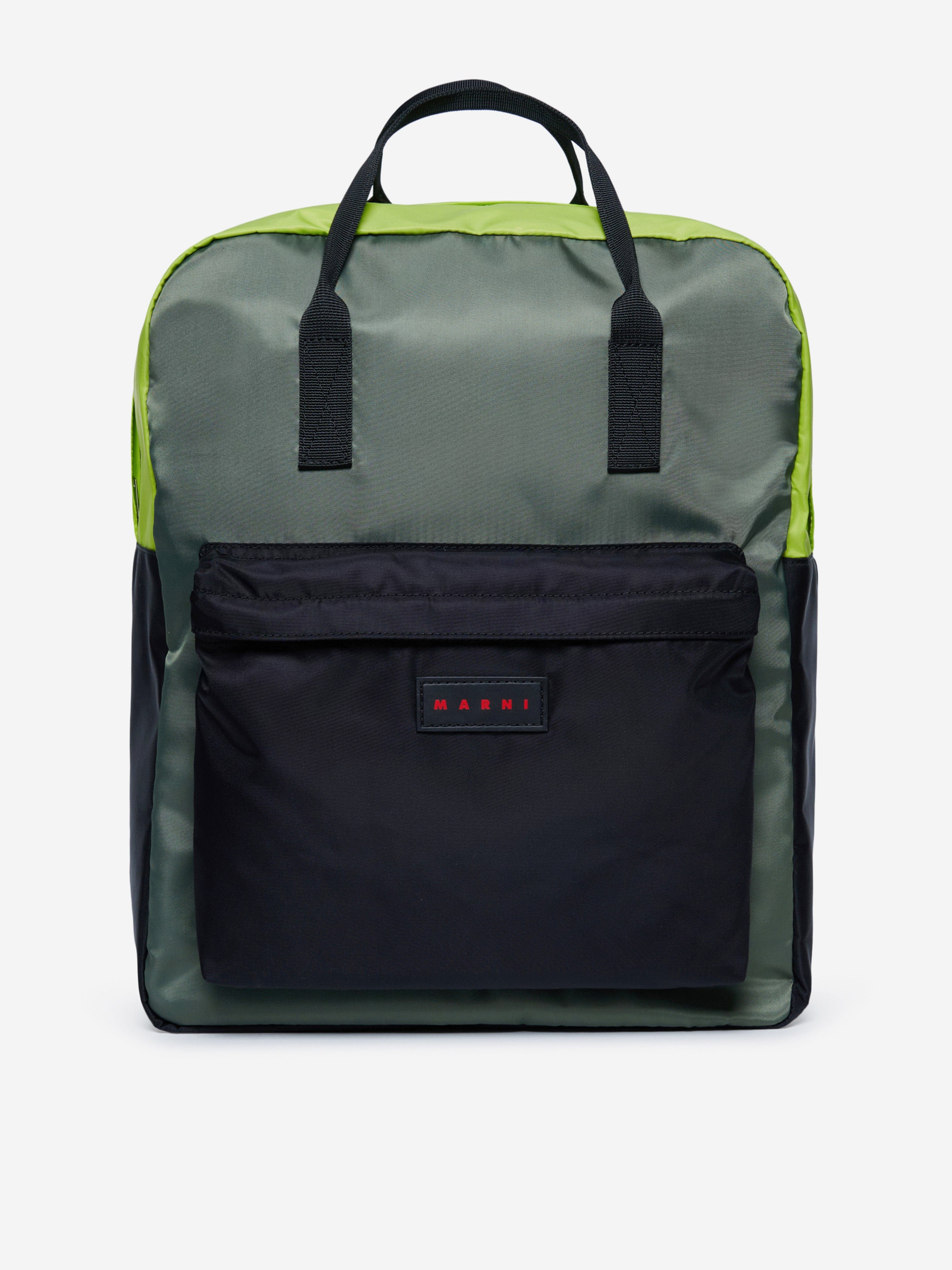 MARNI Kids Branded Backpack in Green (40cm) Cheap Very Cheap