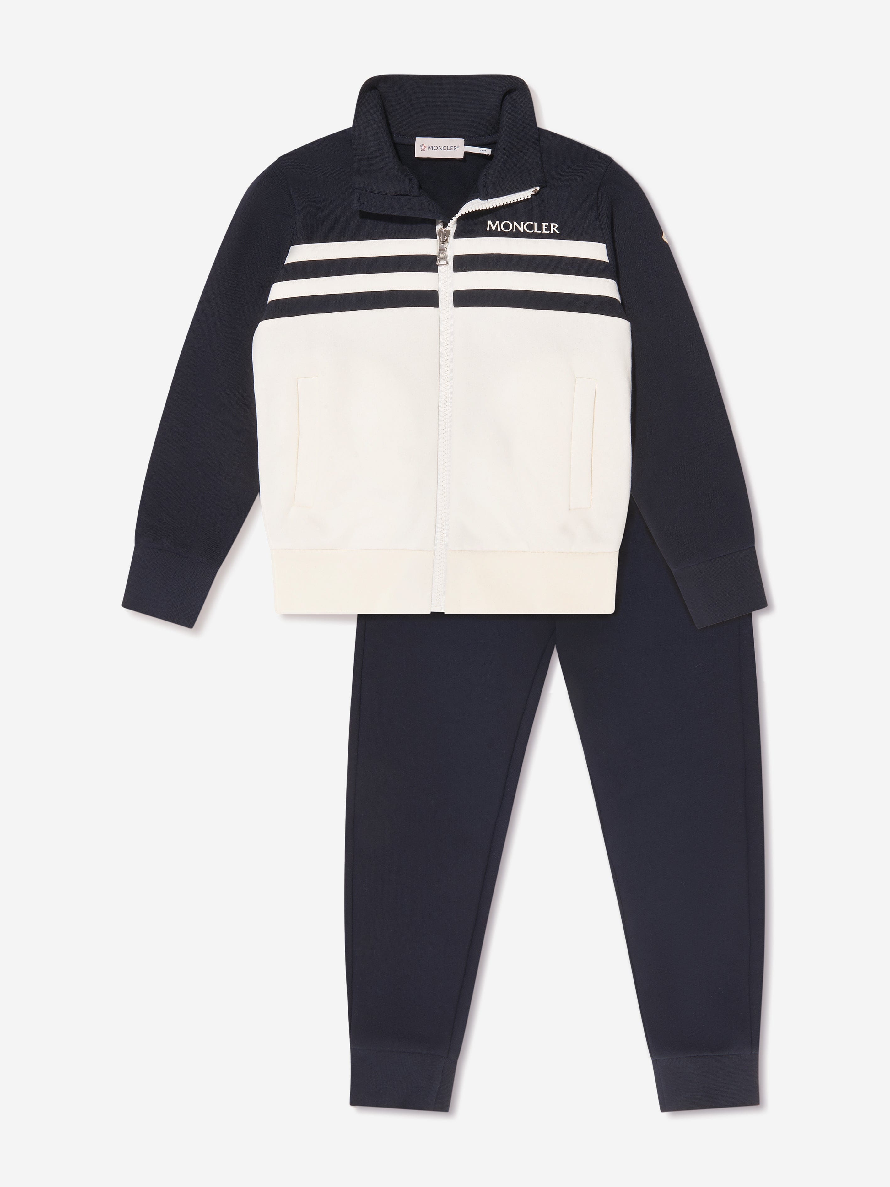 Moncler Enfant Boys Logo Tracksuit in Navy Cheap Sale Visit New