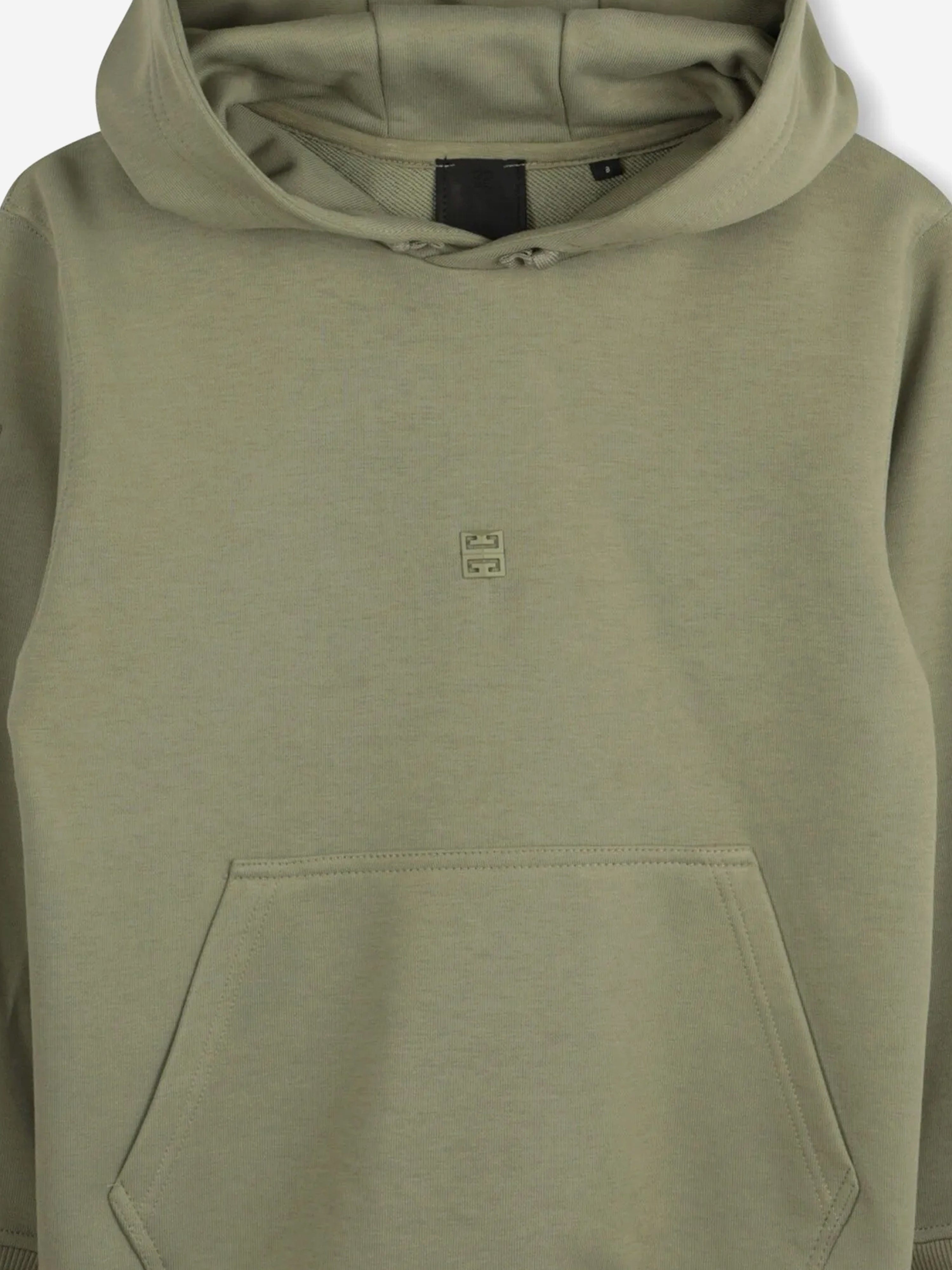 Boys Embroidered Logo Hoodie in Green Cheap Sale Perfect