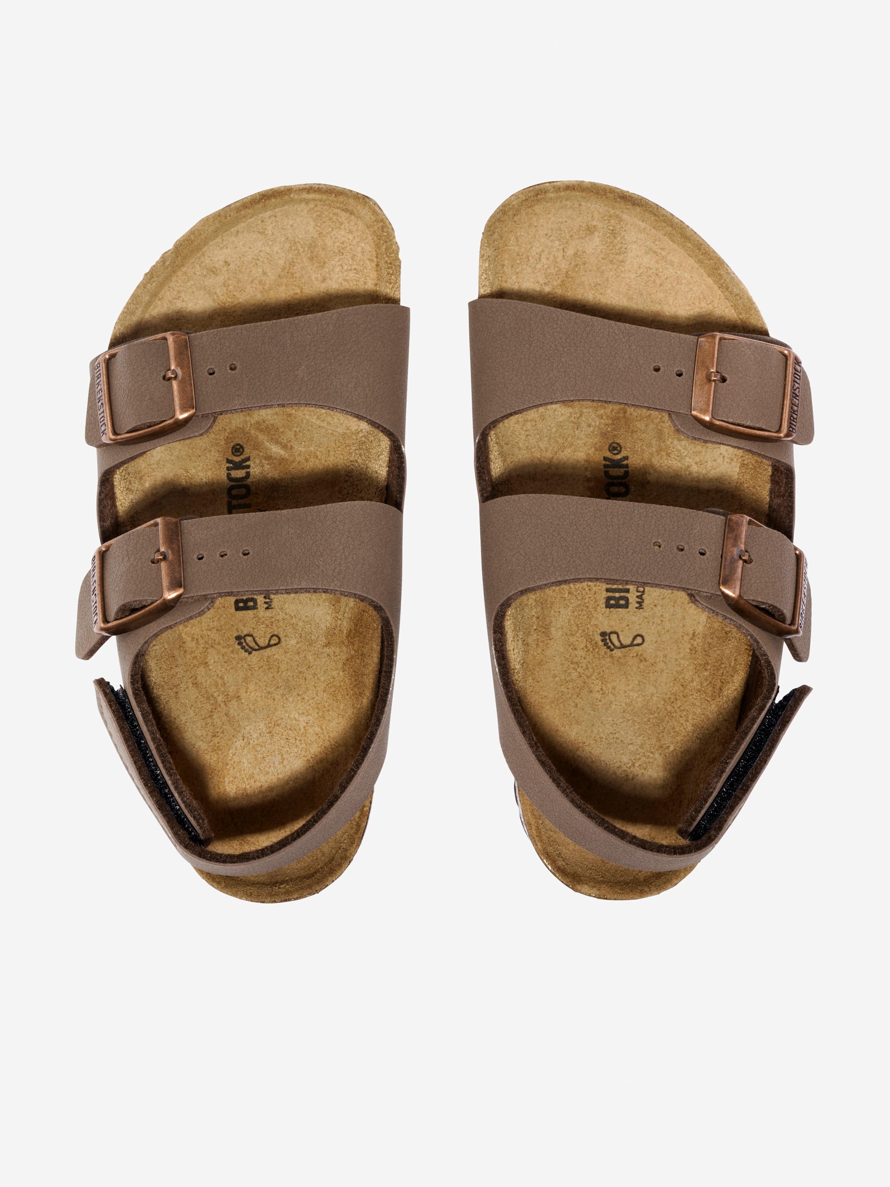 BIRKENSTOCK Boys Milano Sandals in Brown Cheap Sale Lowest Pice
