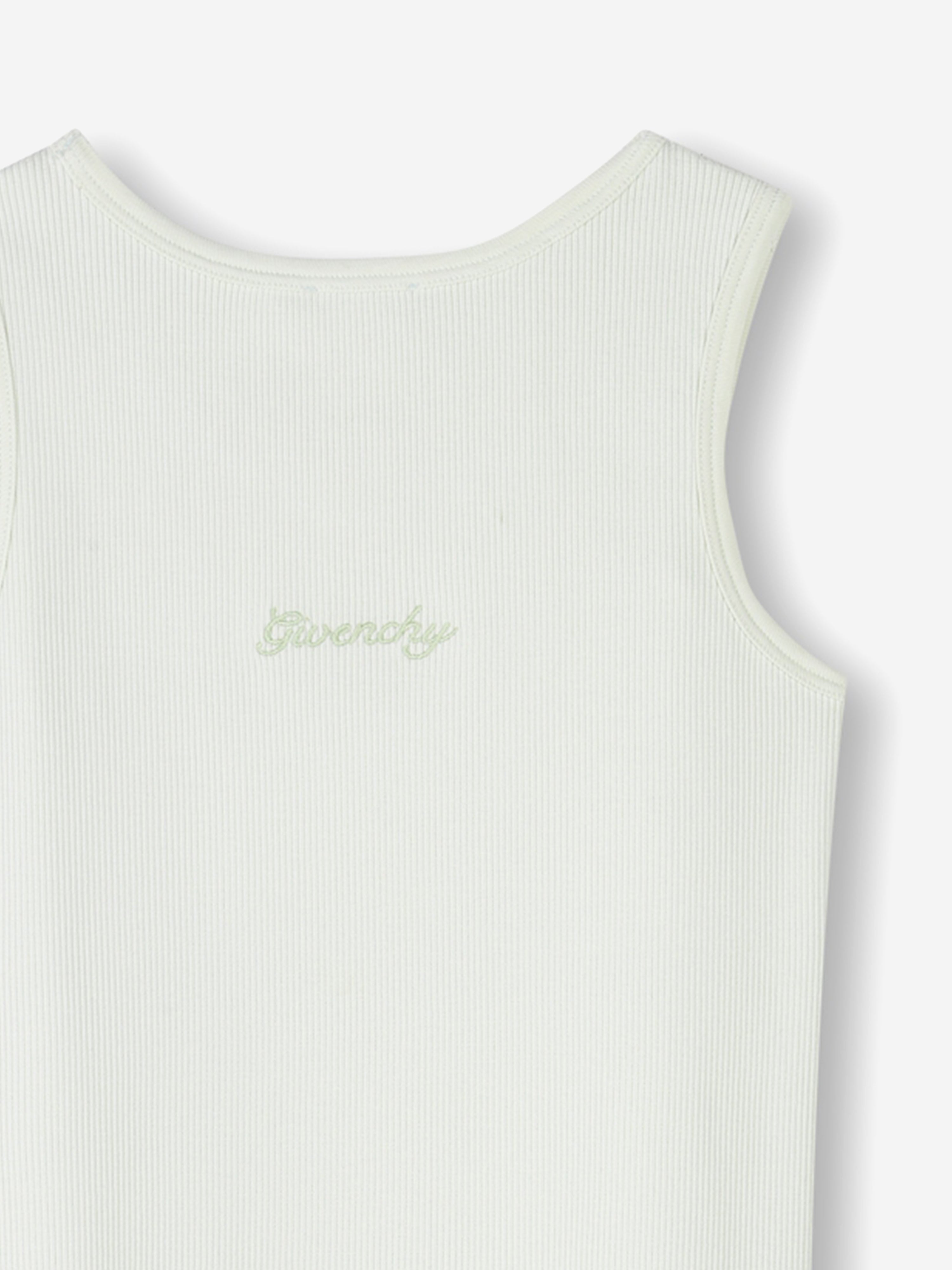 Girls Ribbed Logo Tank Dress in Green Sale Recommend