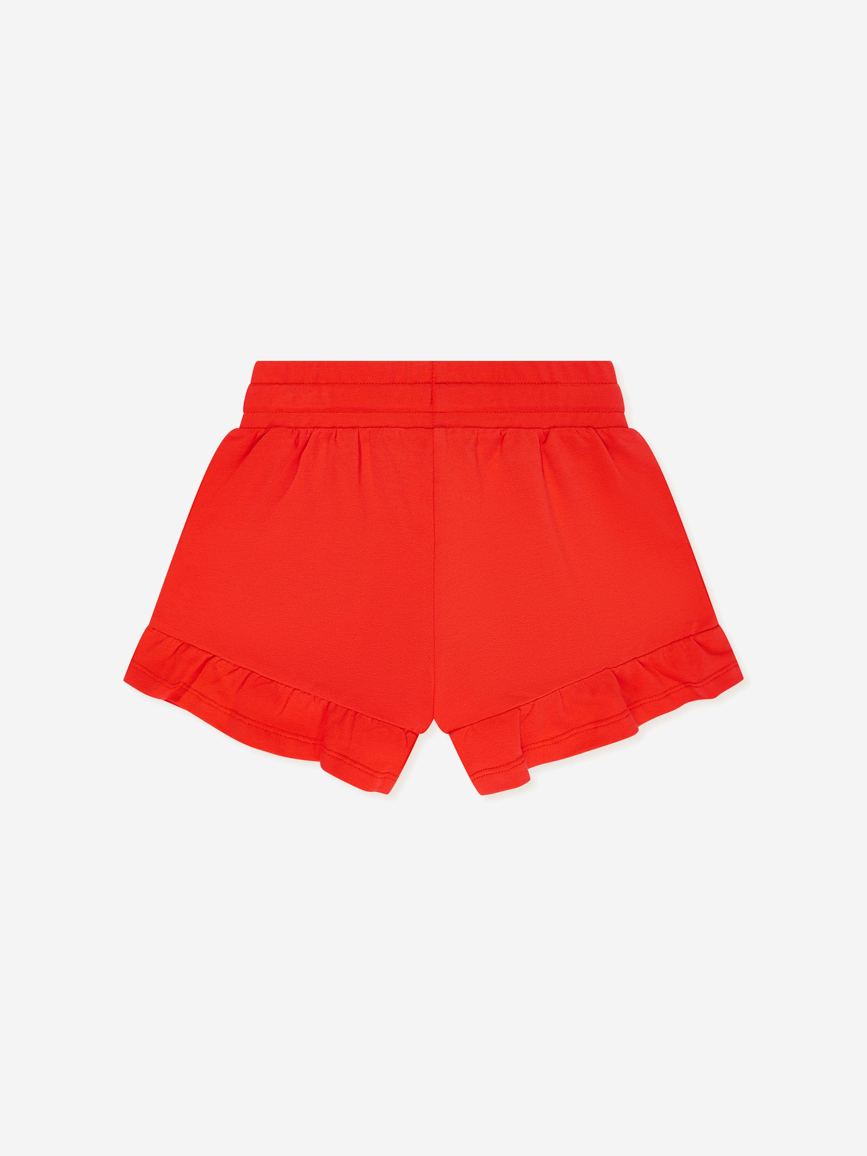 Moschino Girls Teddy Logo Shorts in Red Buy Cheap Buy