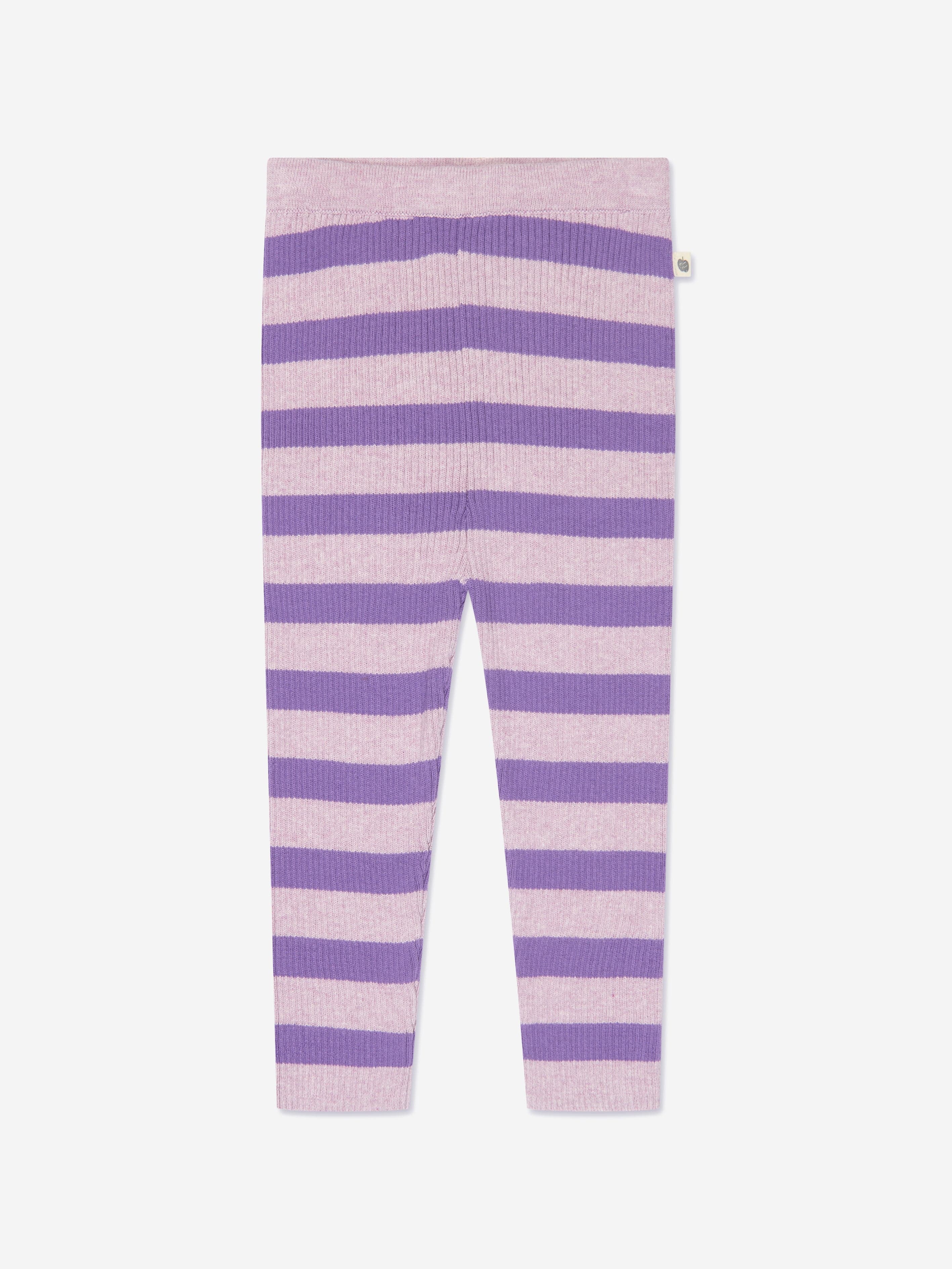 The Bonnie Mob Baby Girls Cashmere Knit Leggings in Purple Sale Get To Buy