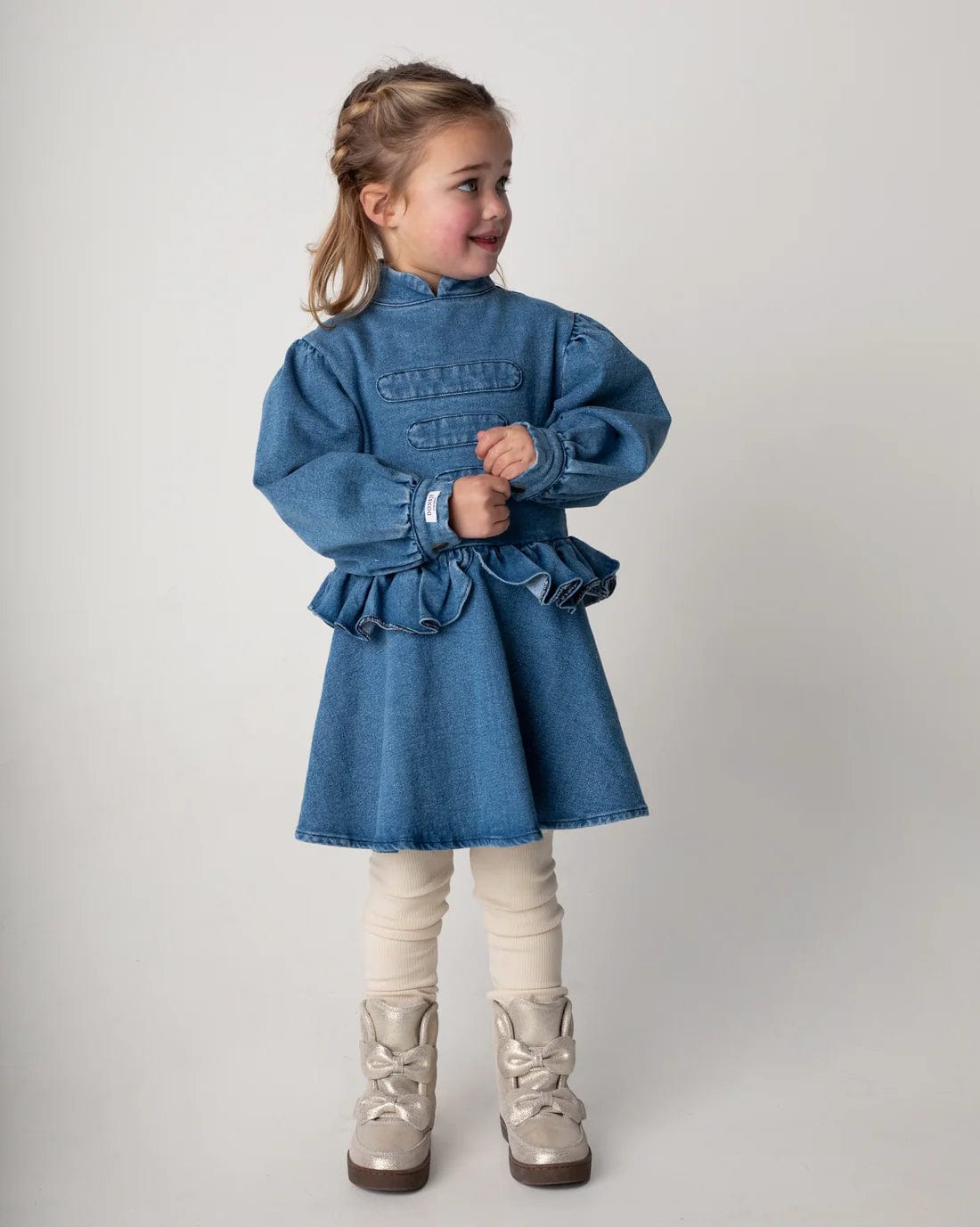 Donsje Girls Isa Exclusive Boots in Silver Sale Original