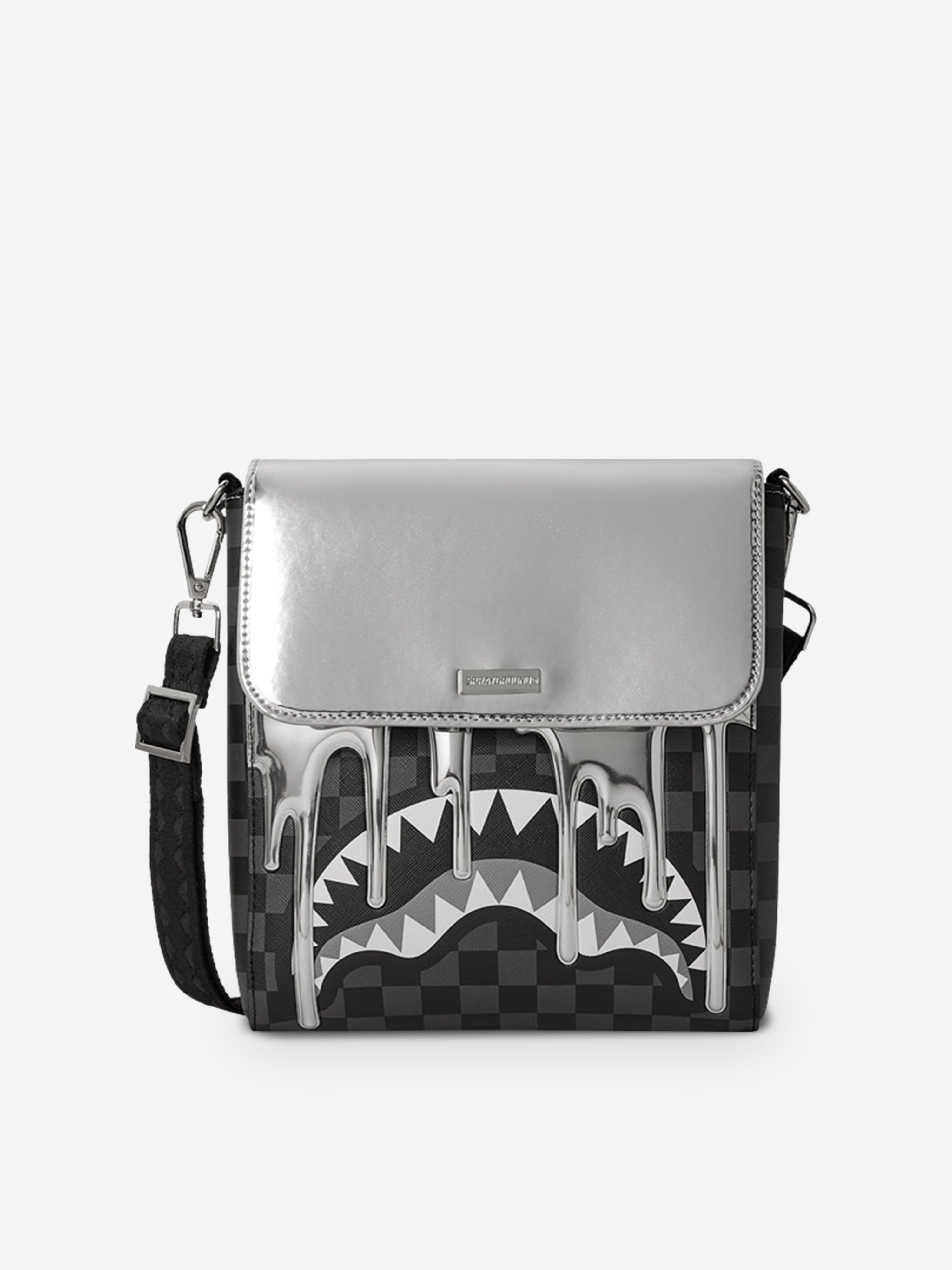 Sprayground Kids Metallic Drips Messenger Bag in Black (25.5cm) Clearance Discounts