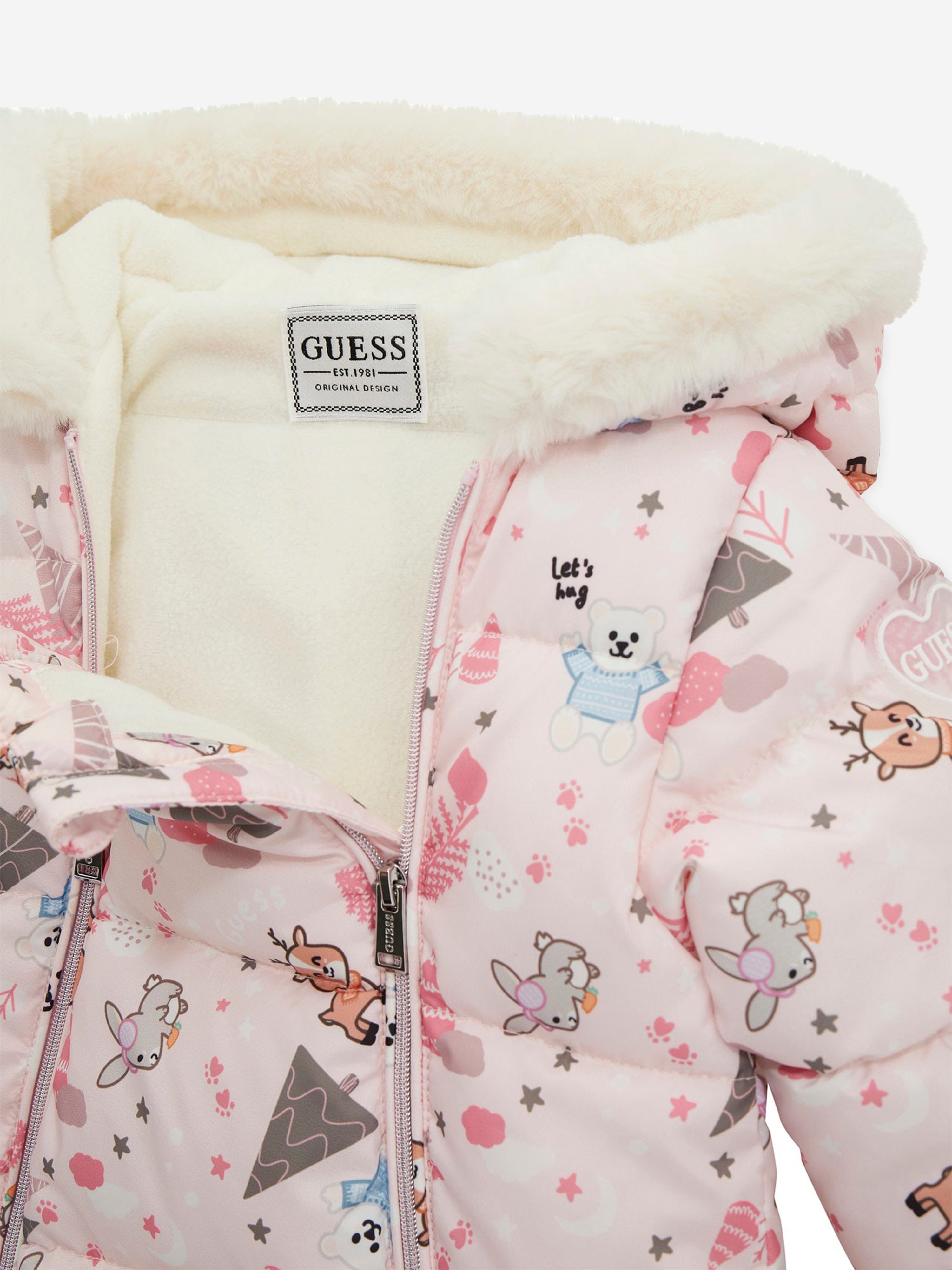 Guess Baby Girls Forest Snowsuit in Pink Wholesale Pice