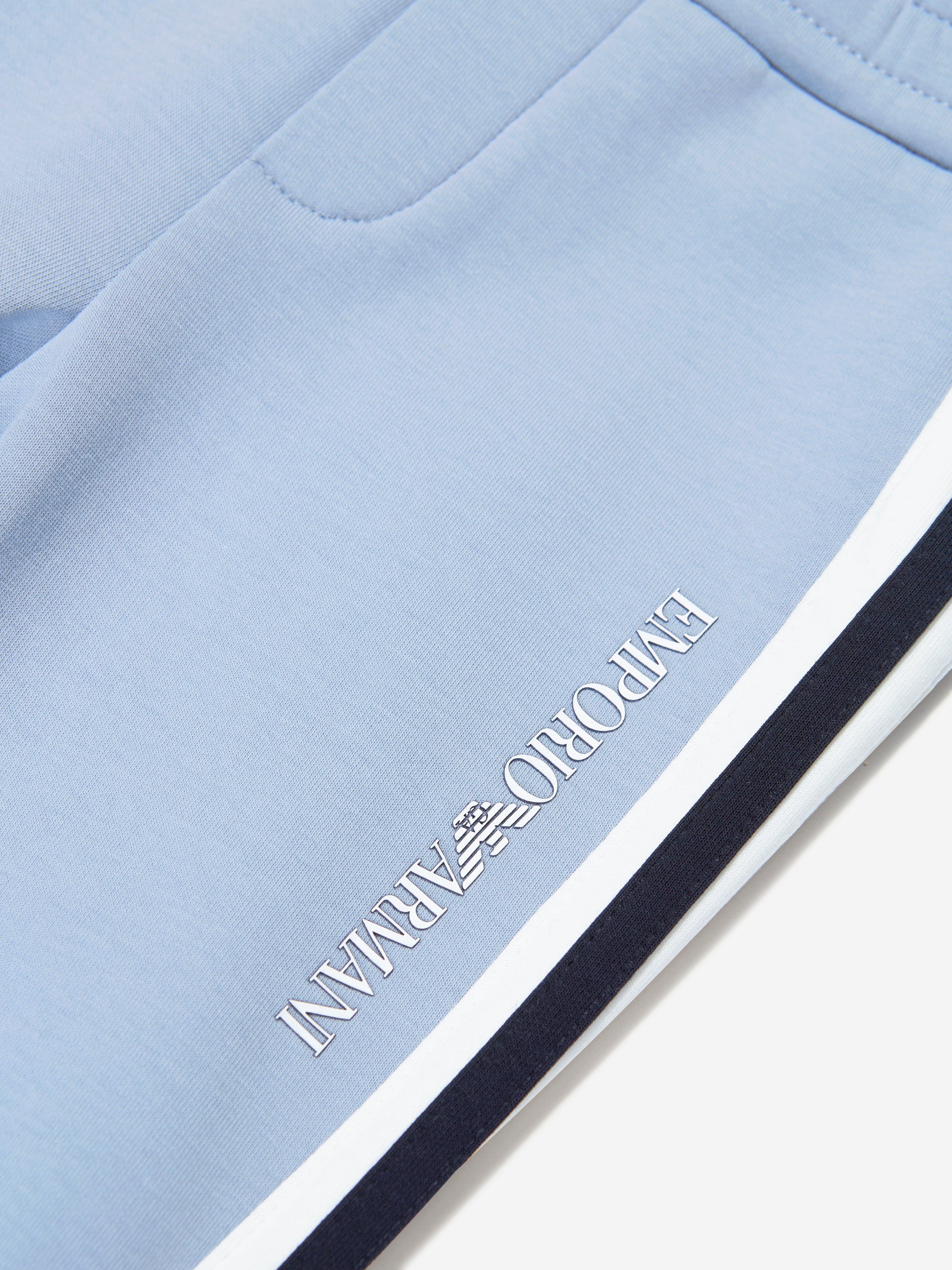 Emporio Armani Baby Boys Logo Joggers In Blue Where To Buy
