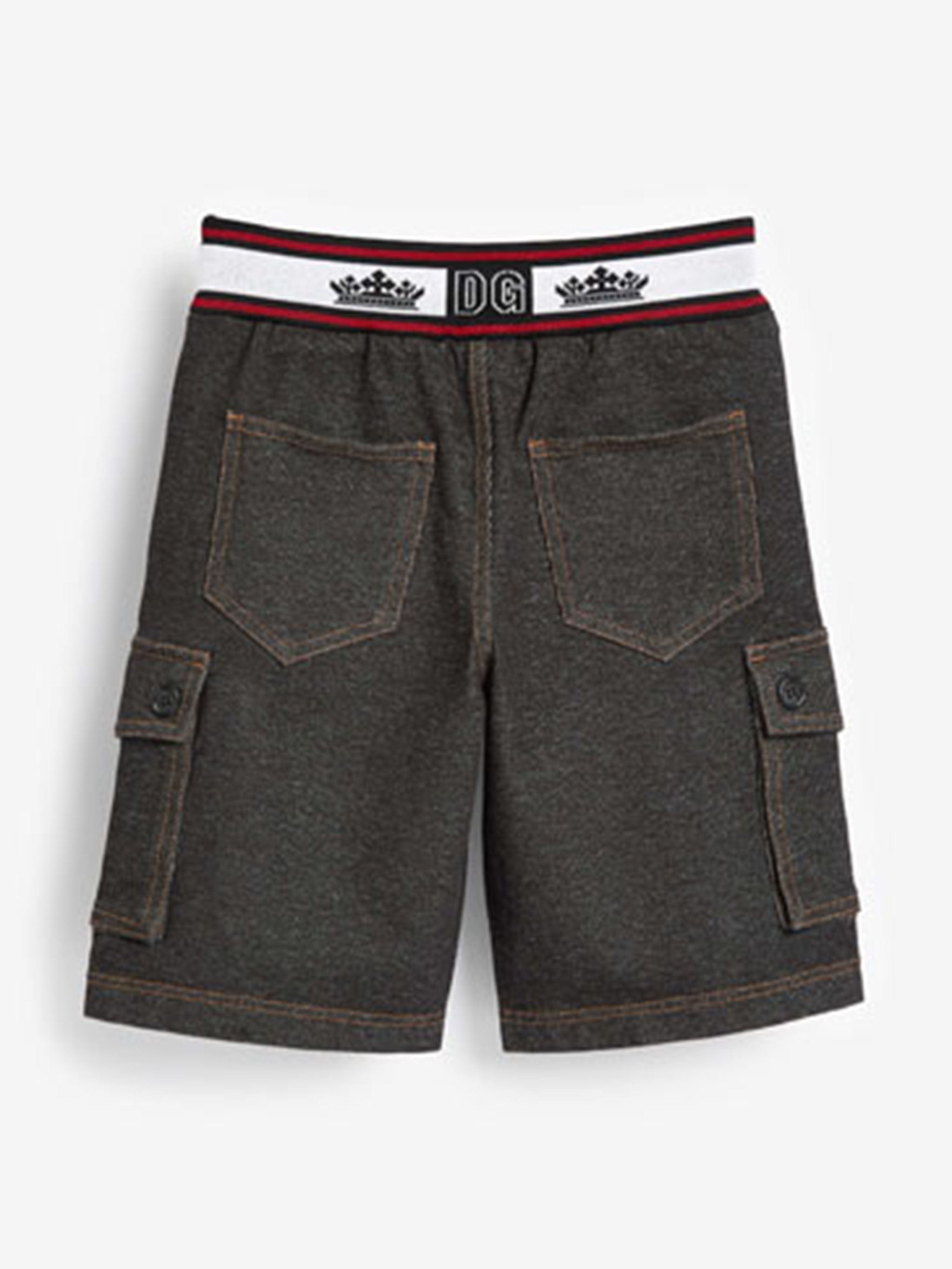 Dolce & Gabbana Boys Shorts- Cotton Cargo Shorts Hot Sale Cheap Pice