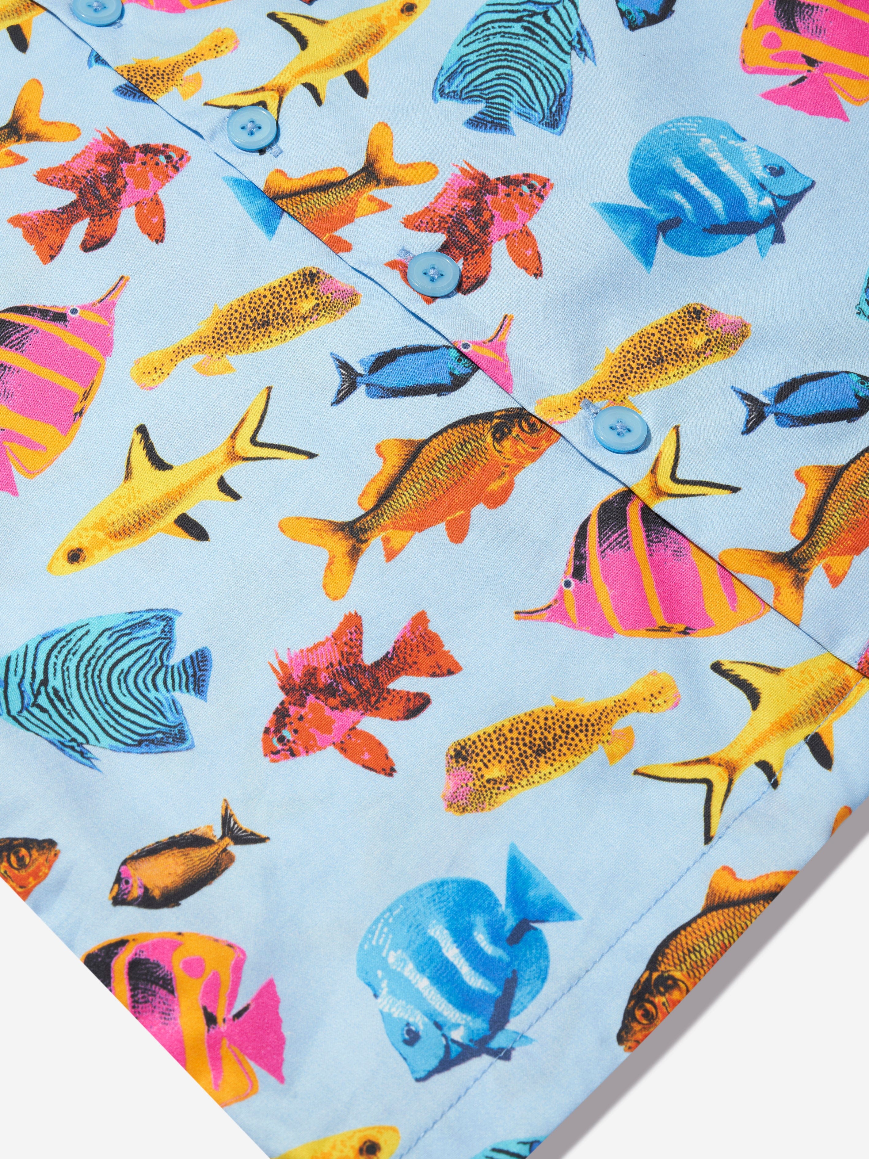 Rachel Riley Boys Tropical Fish Shirt in Multicolour Big Sale Sale Online