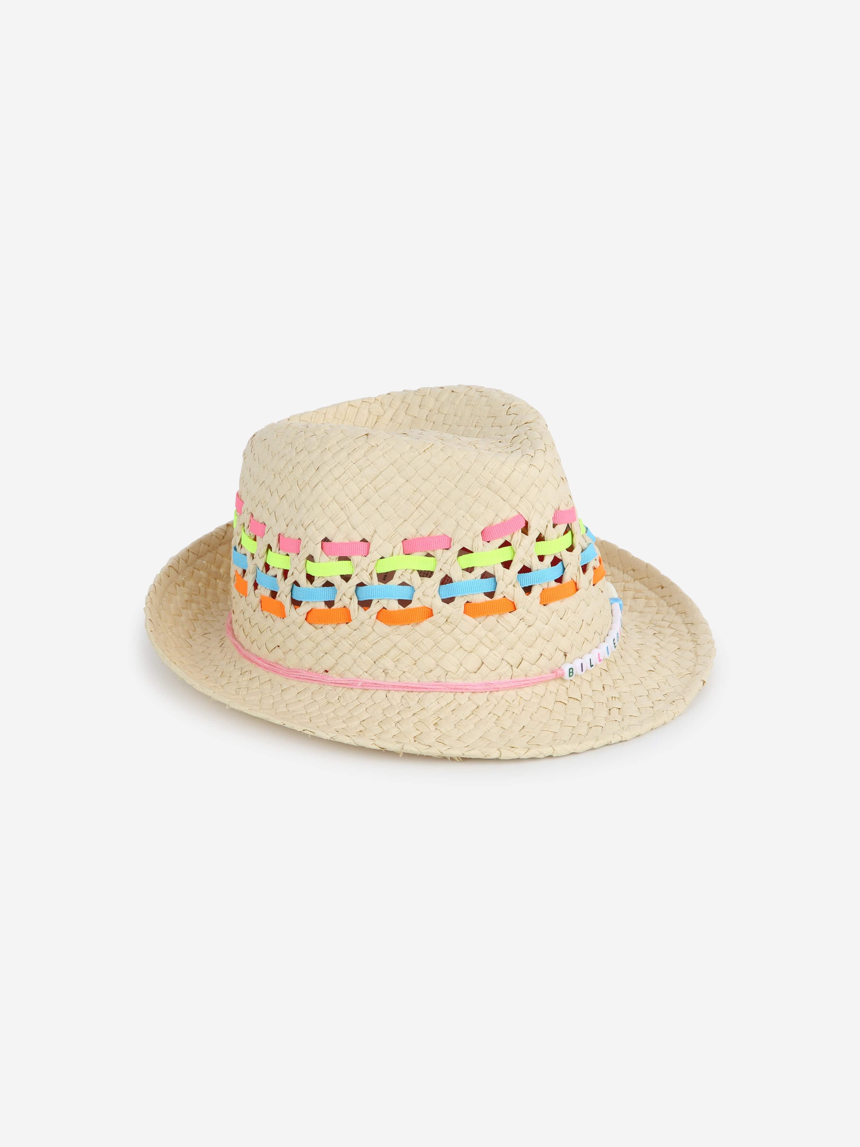 Billieblush Girls Woven Straw Hat in Beige Buy Cheap Discount