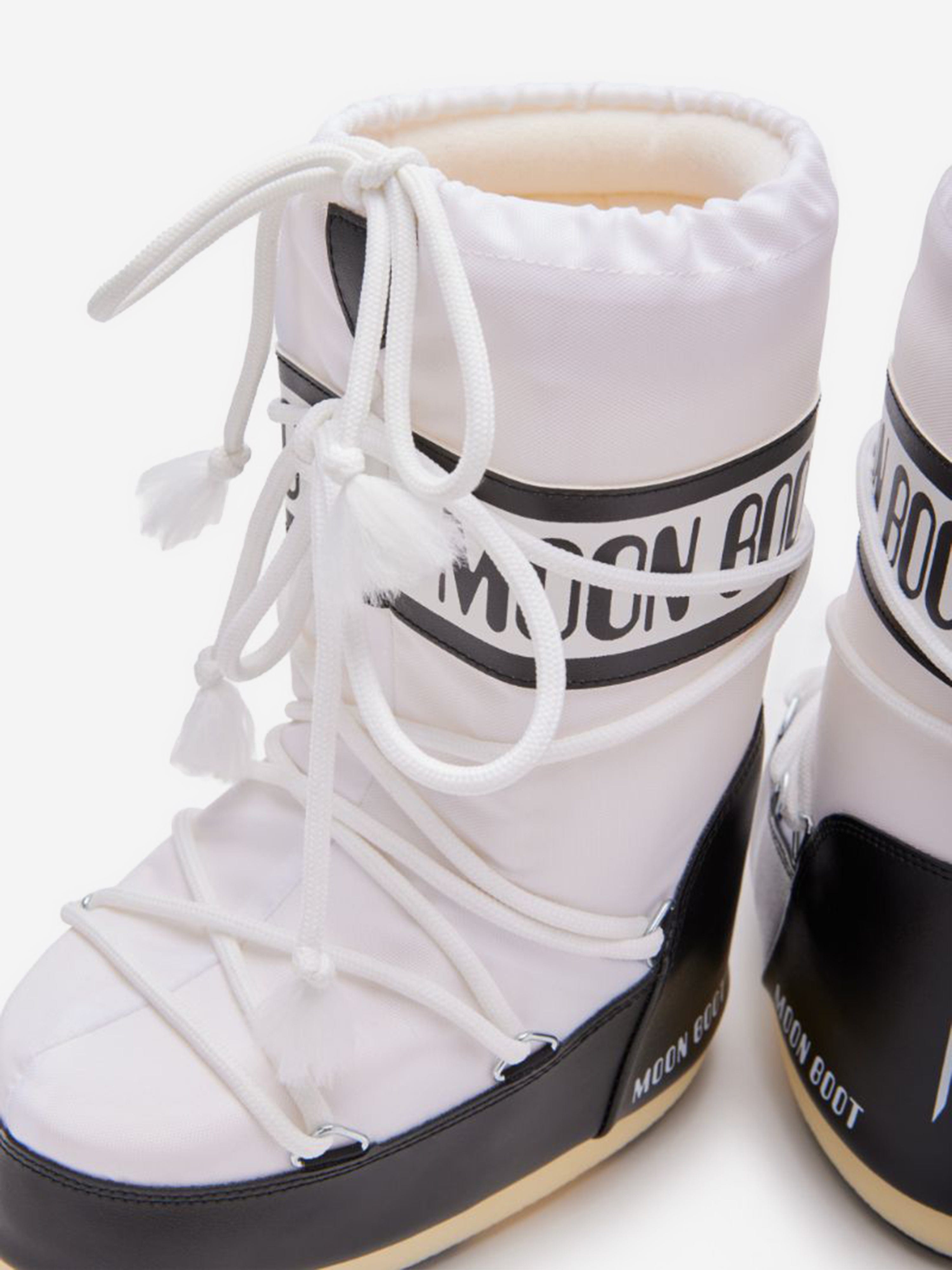 Moon Boot Kids Icon Boots in White Cheap Sale Manchester Great Sale