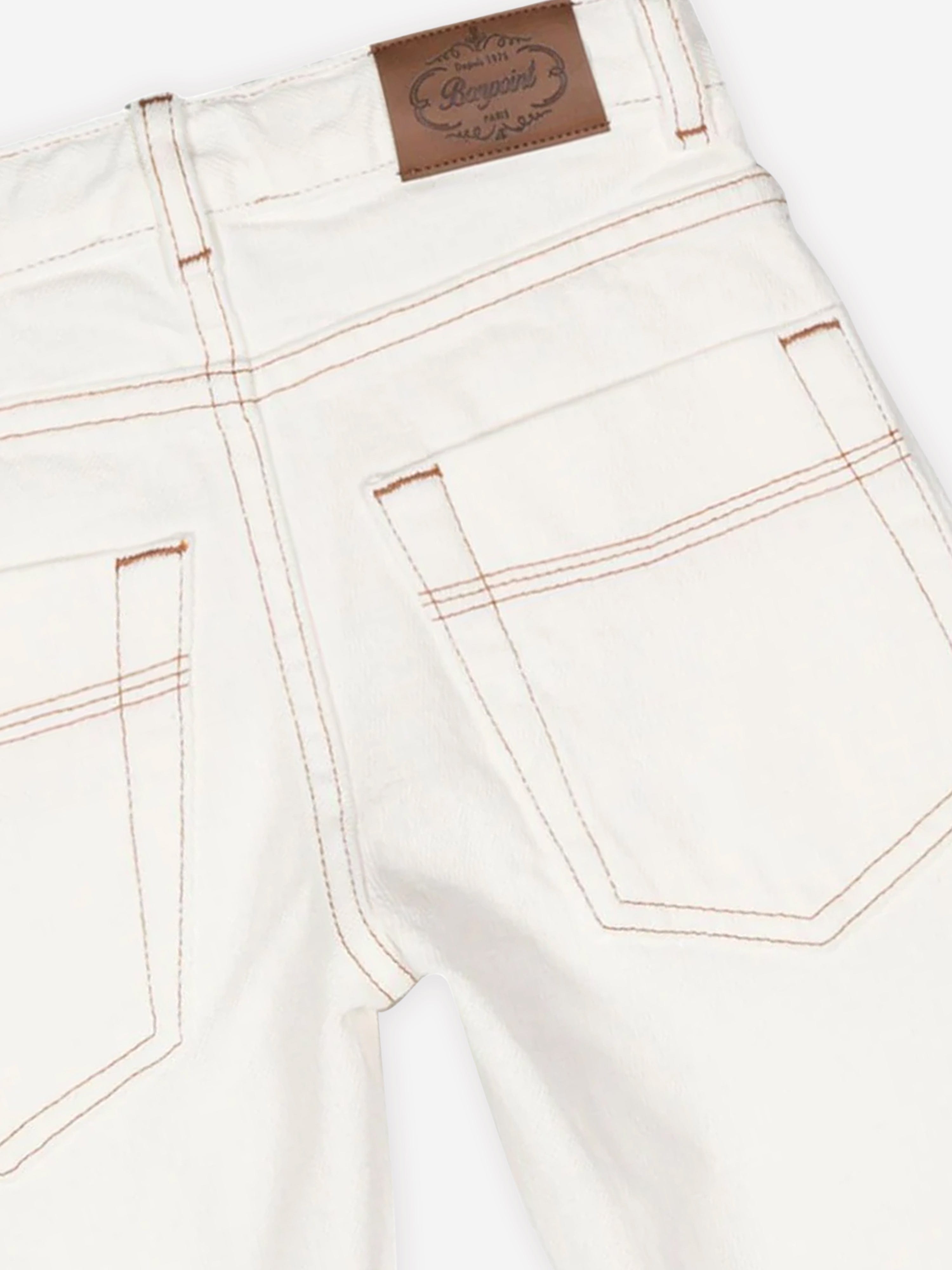 Bonpoint Boys Dewey Trousers in White Marketable Online