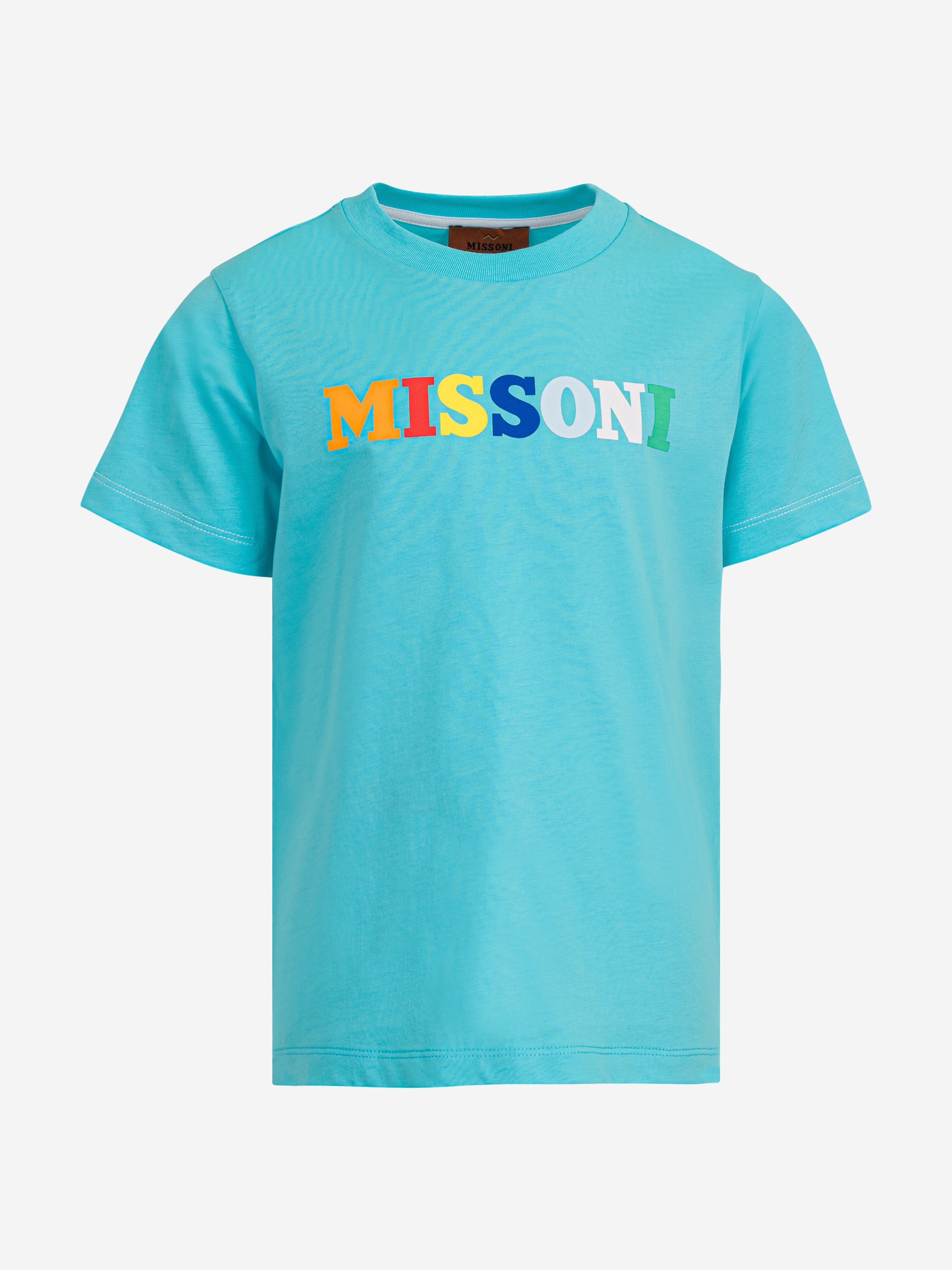 Boys Logo T-Shirt in Blue Official Cheap Online