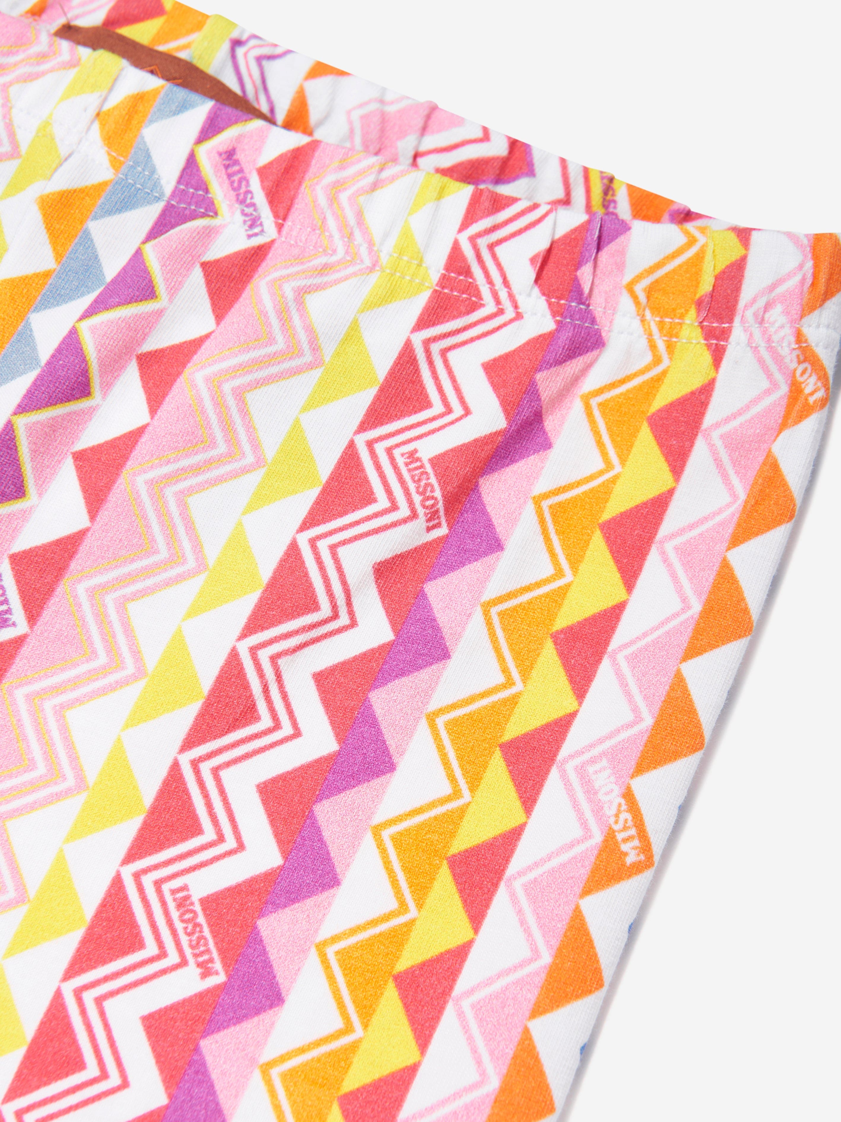 Girls Zigzag Leggings in Multicolour Free Shipping Outlet Store