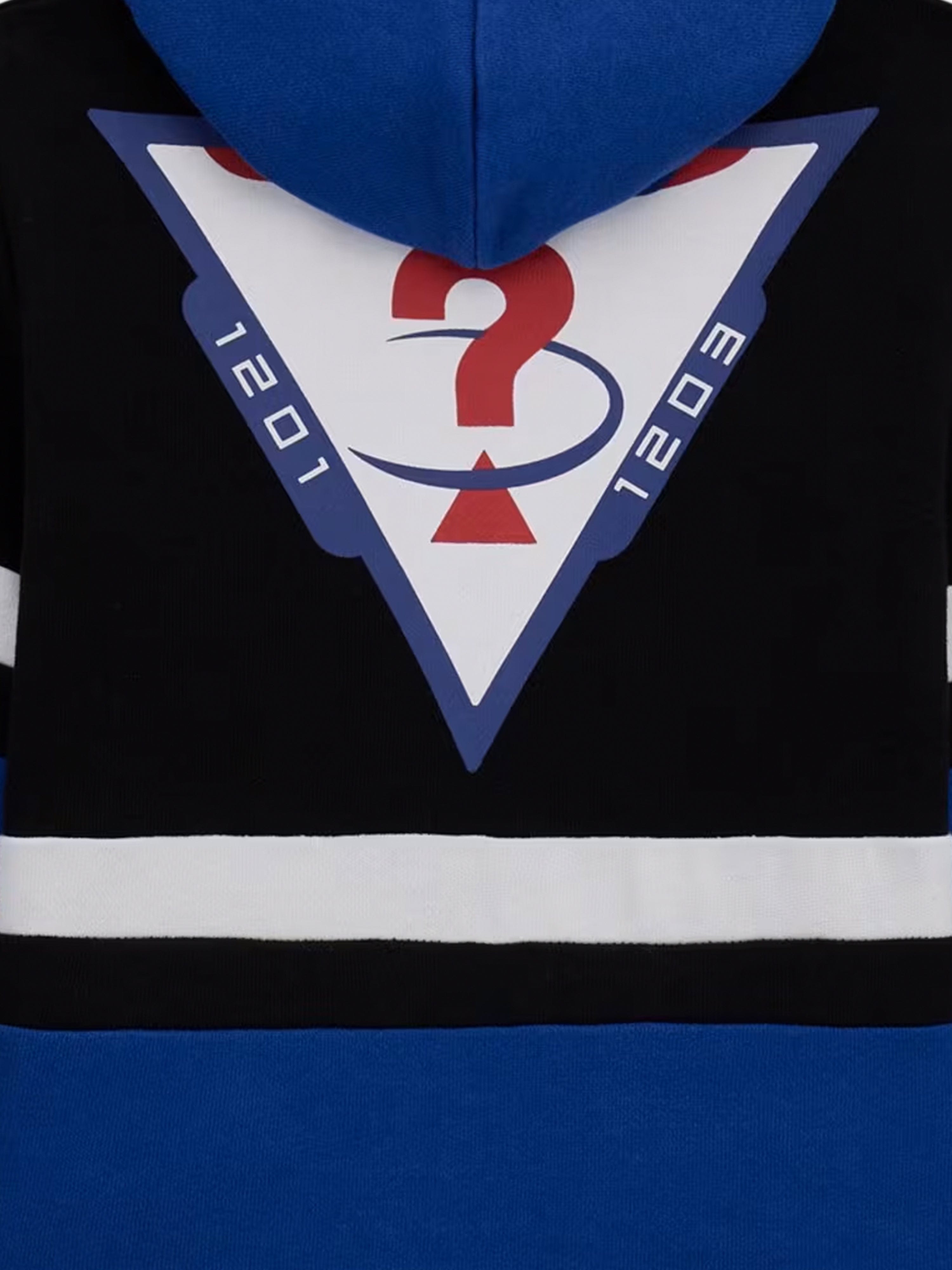 Boys Active Zip Up Top in Blue Outlet Geniue Stockist