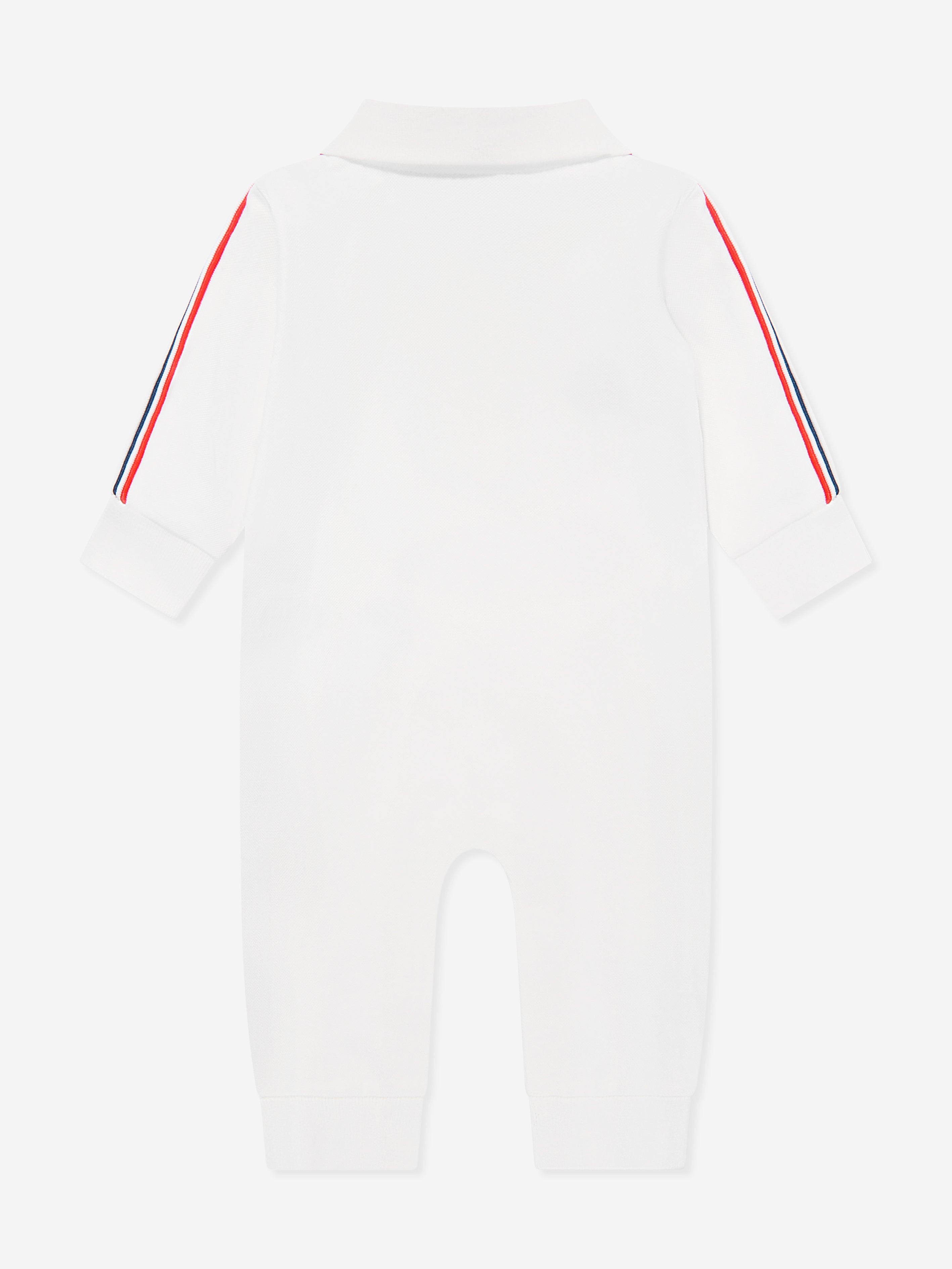 Moncler Enfant Baby Boys Logo Romper in Ivory How Much For Sale