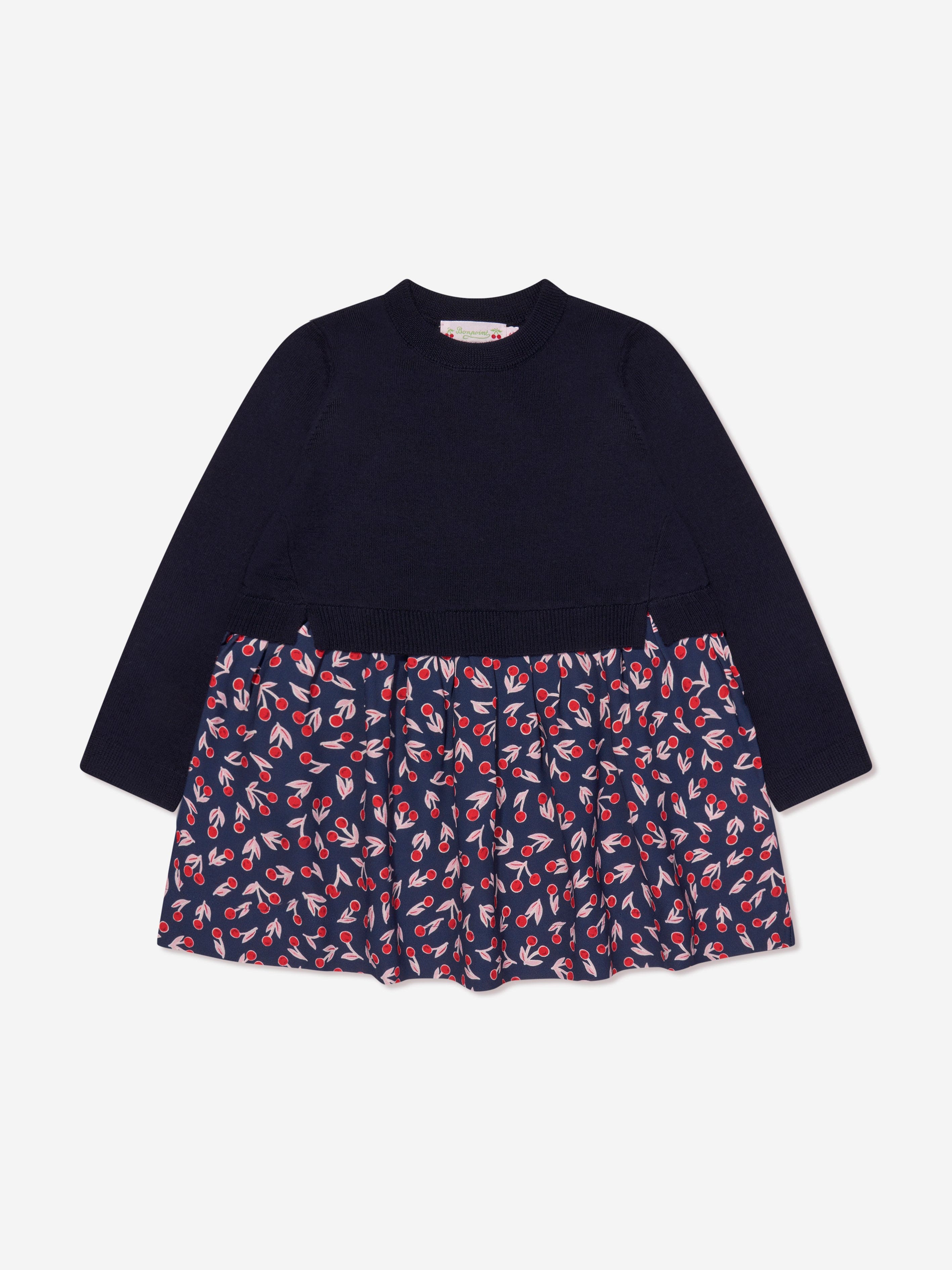 Bonpoint Girls Tayra Sweater Dress in Navy Clearance Store Cheap Online