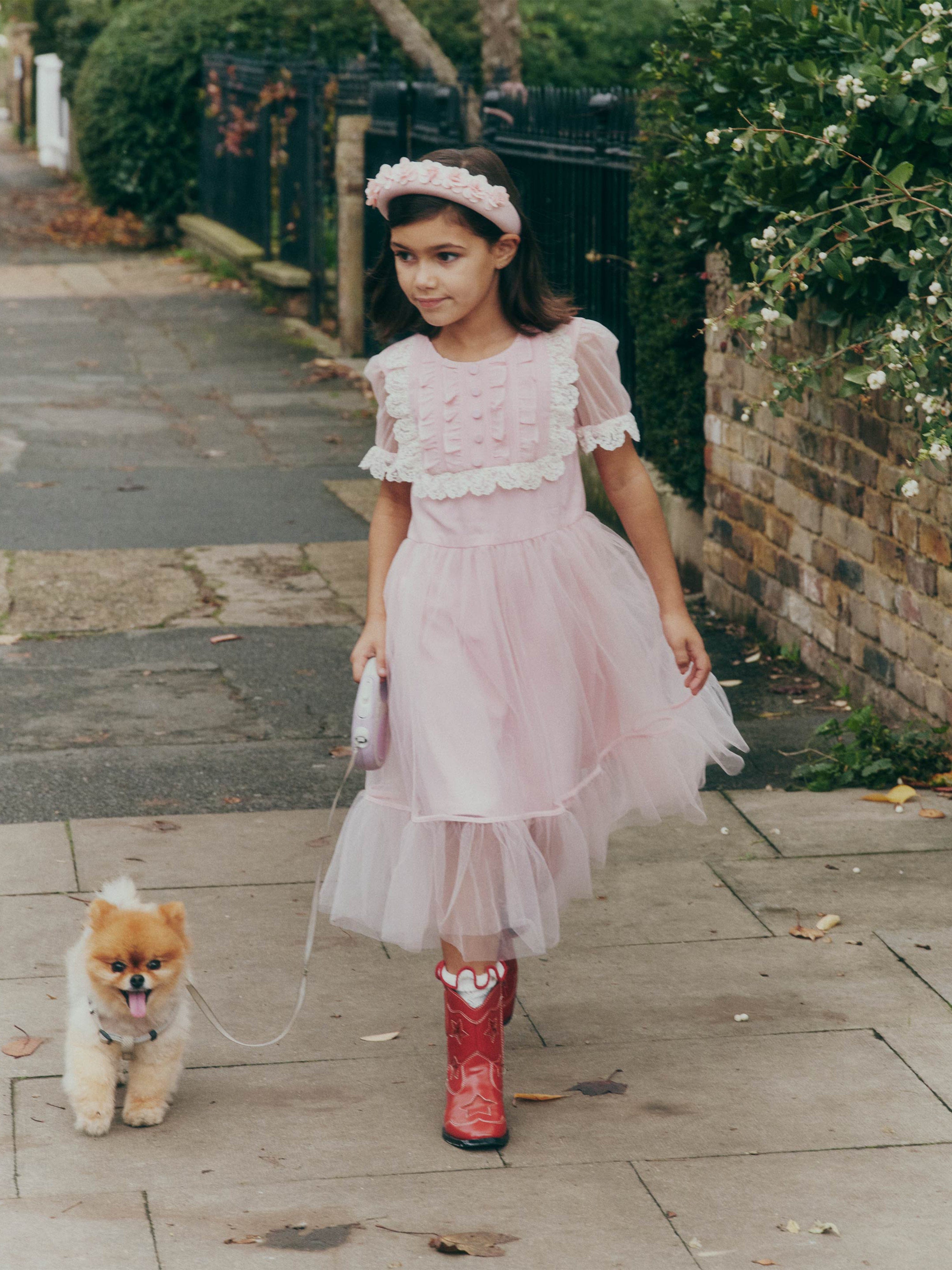 Girls Tulle Dress in Pink The Cheapest Cheap Online