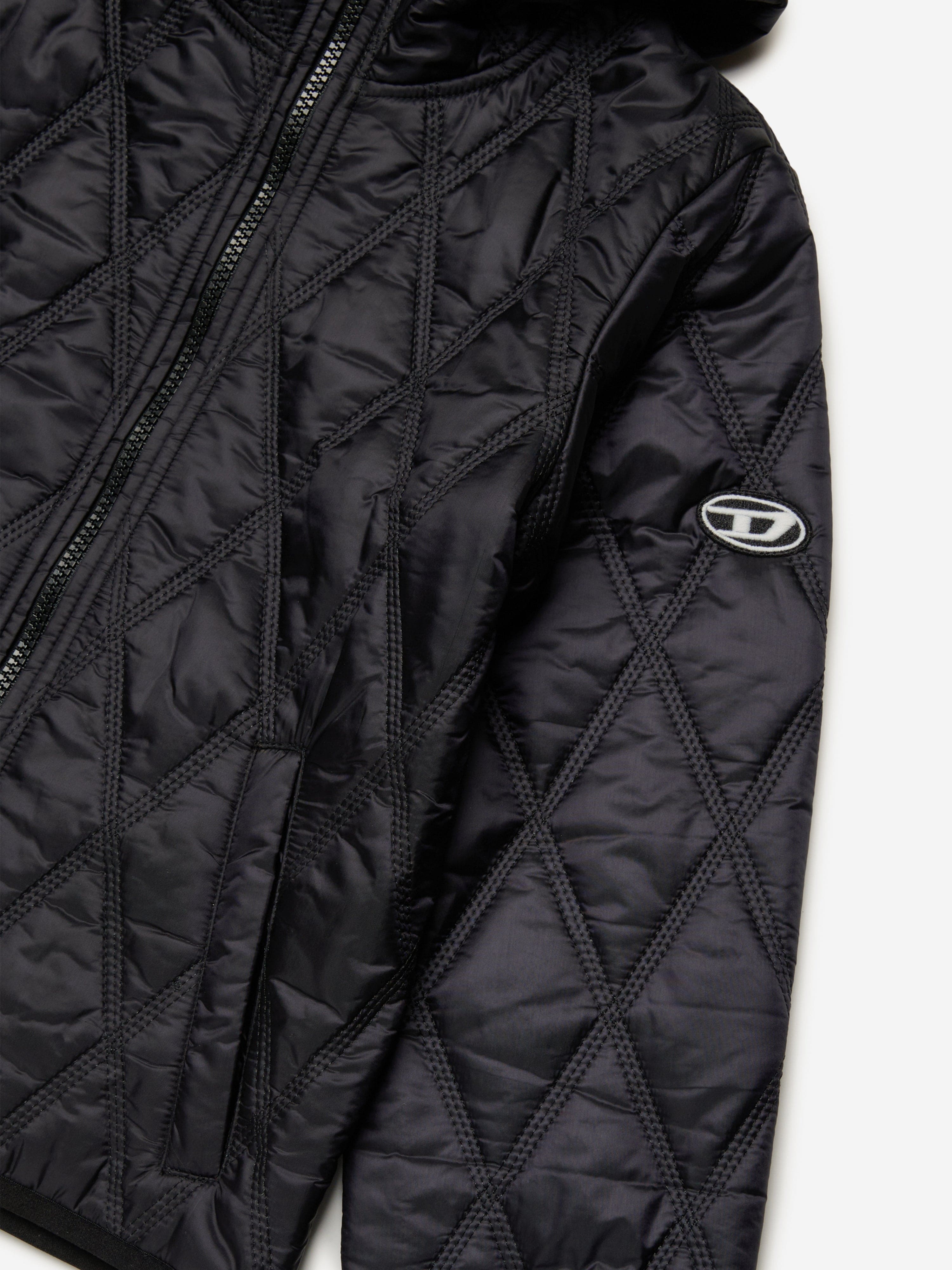 Diesel Kids Quilted Jacket in Black Footlocker Finishline For Sale