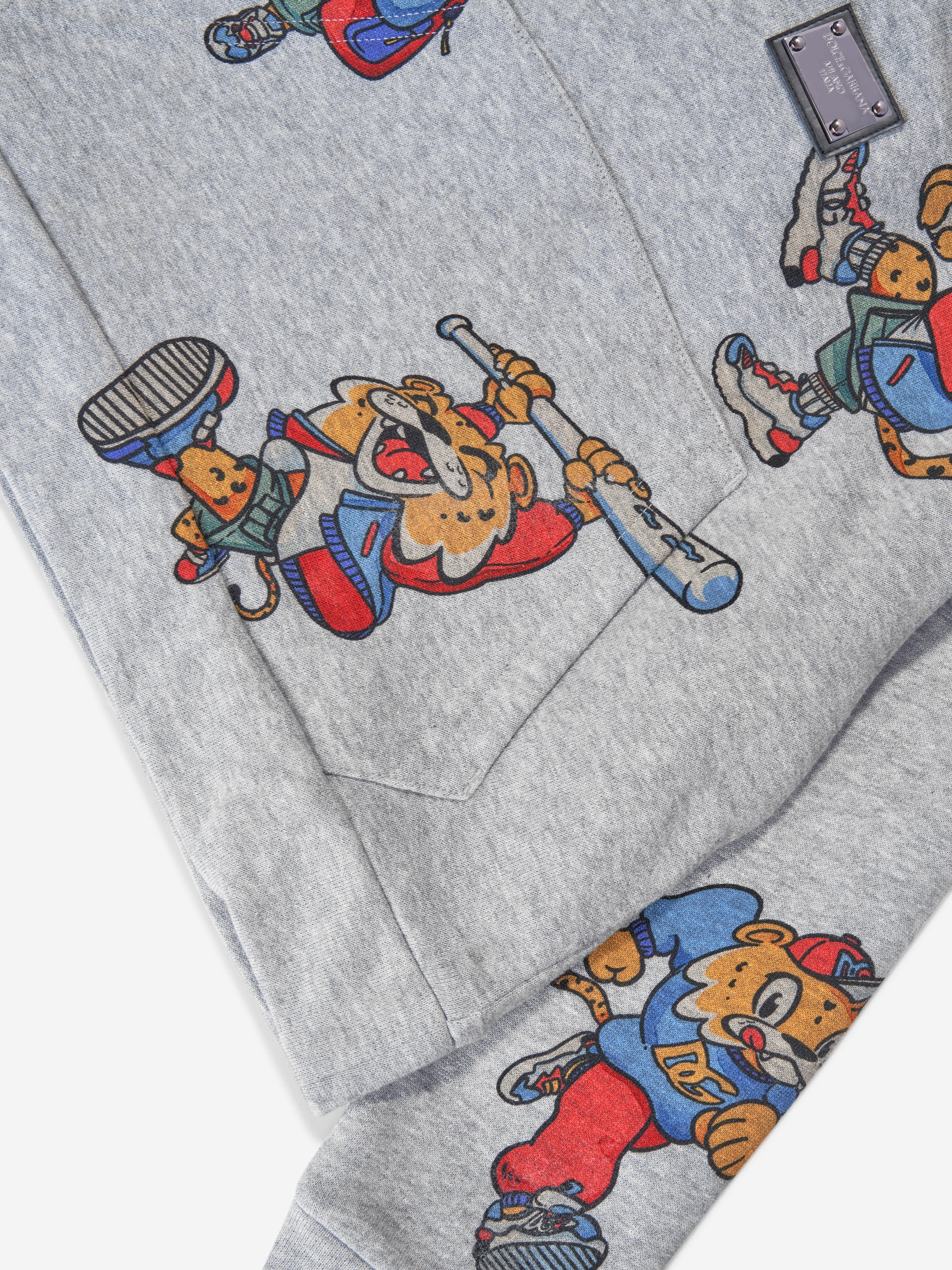 Dolce & Gabbana Boys Mascot Hoodie in Grey Grey Outlet Store Online
