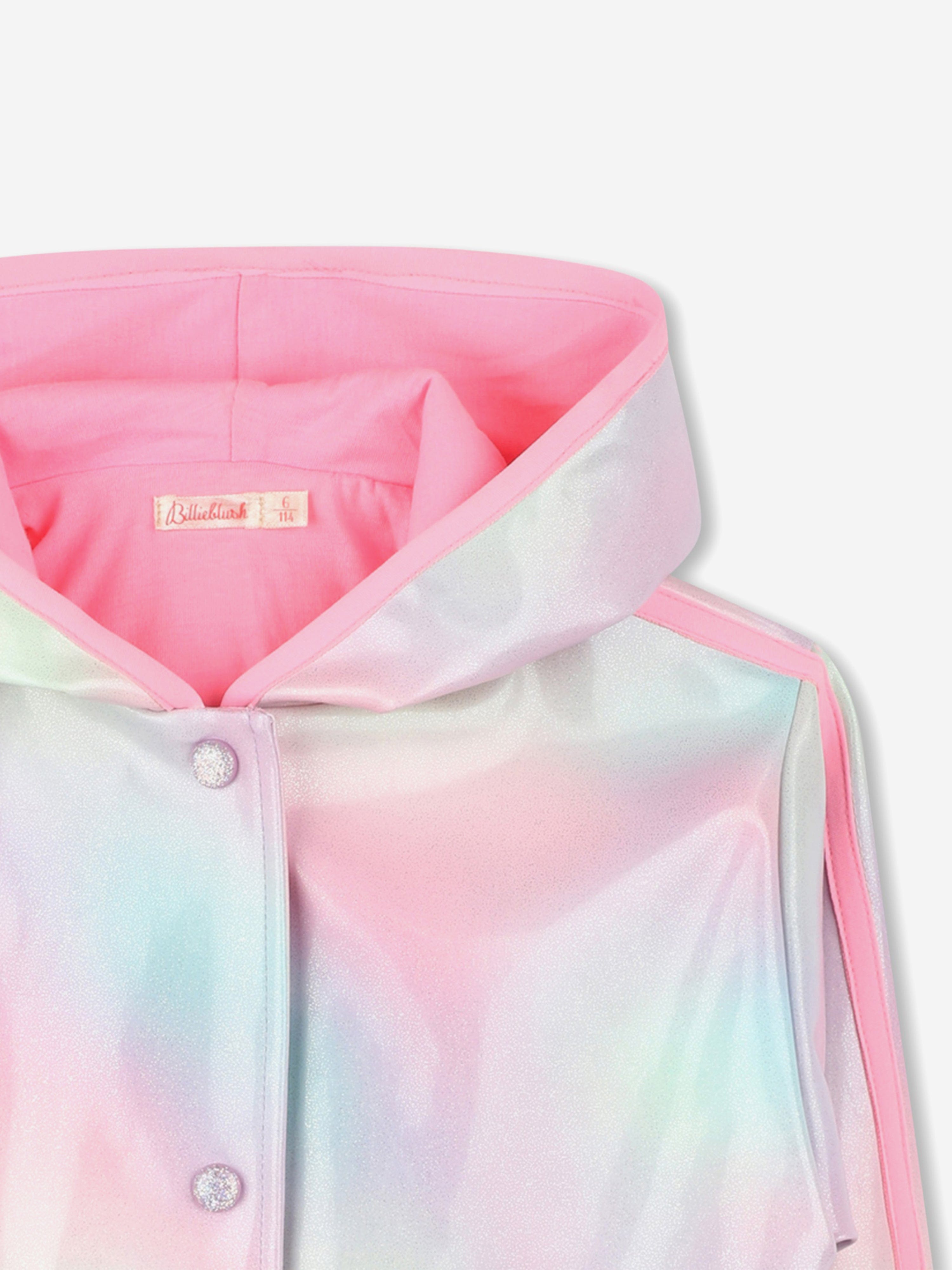 Girls Hooded Raincoat in Multicolour Clearance Fashionable