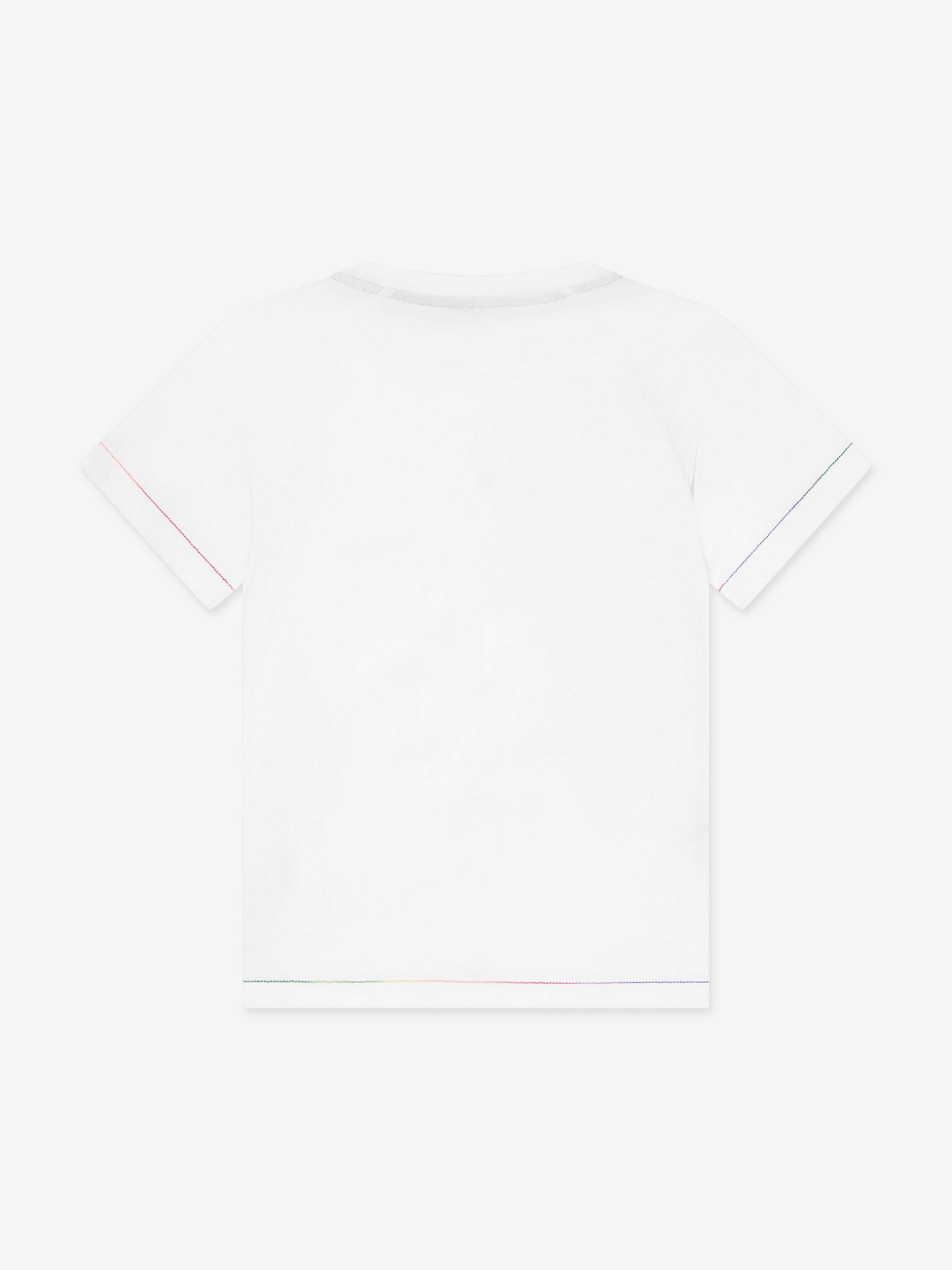 Boys Zigzag Logo T-Shirt in White Sale Online Cheap
