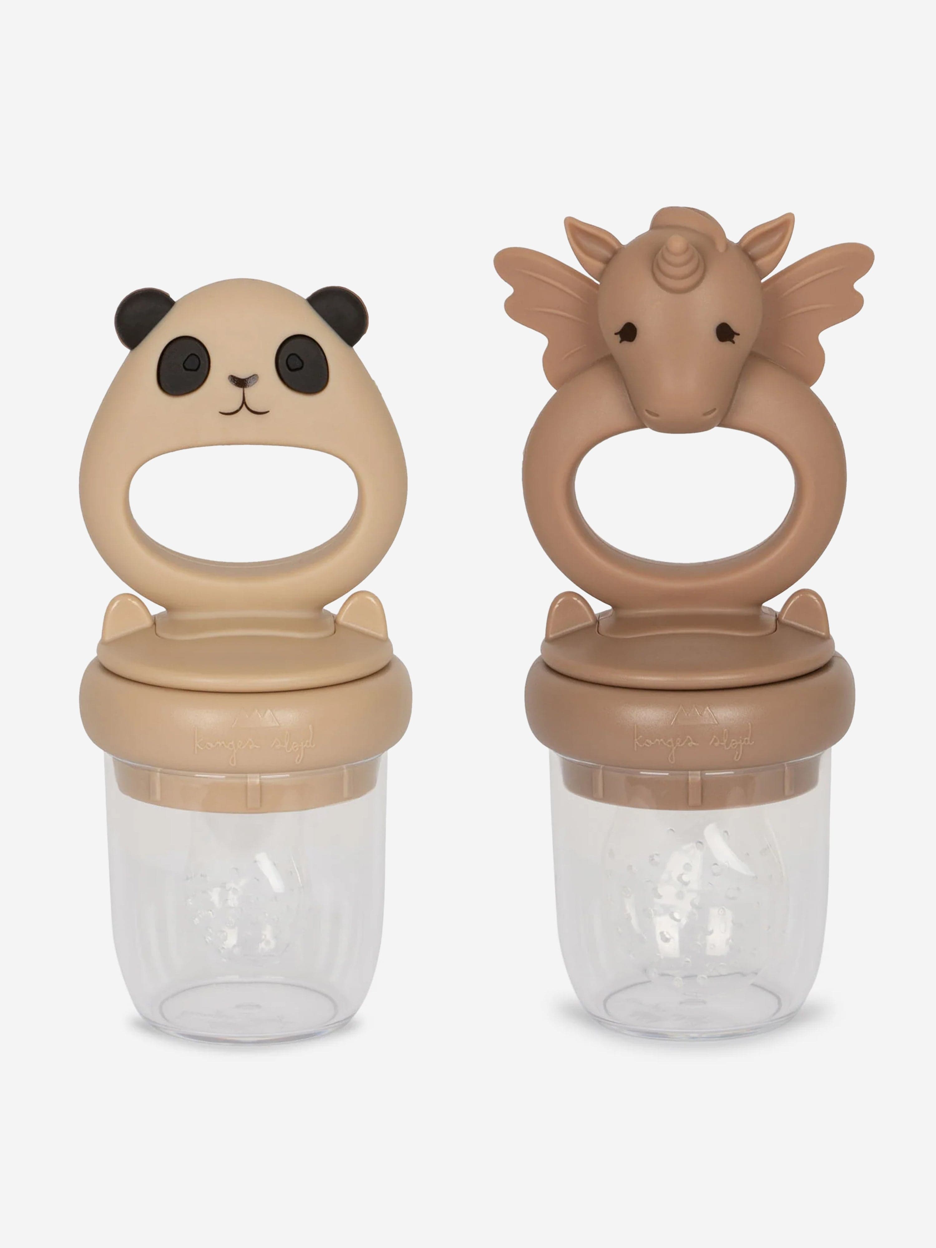 Konges Sljd Baby Unicorn And Panda 2 Pack Fruit Feeding Pacifier in Multicolour (12.6cm) Really Cheap Shoes Online