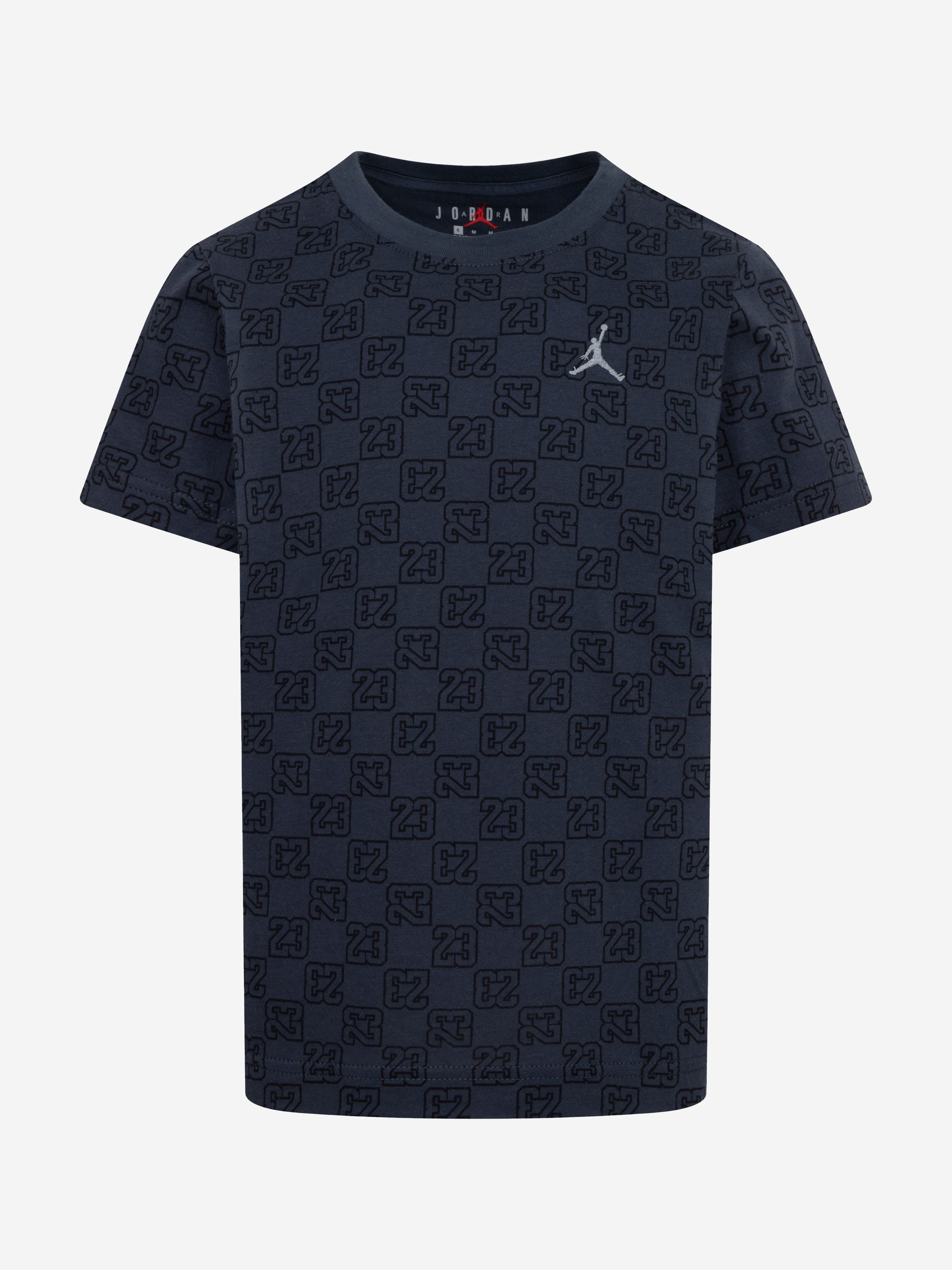 Jordan Boys 23 Monogram AOP T-Shirt in Black Latest Collections