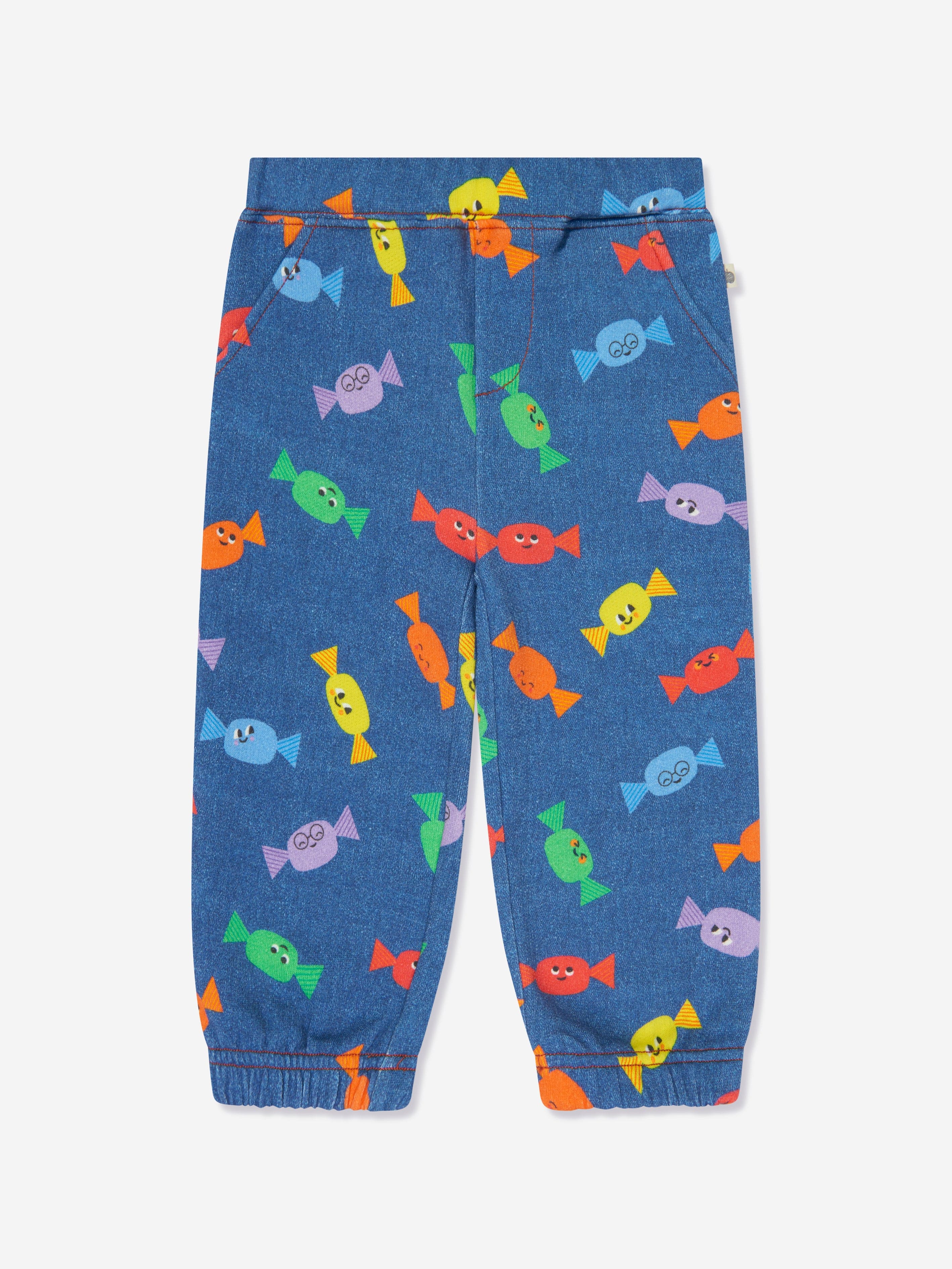 The Bonnie Mob Girls Sweetie Joggers in Blue Manchester Great Sale Cheap Online
