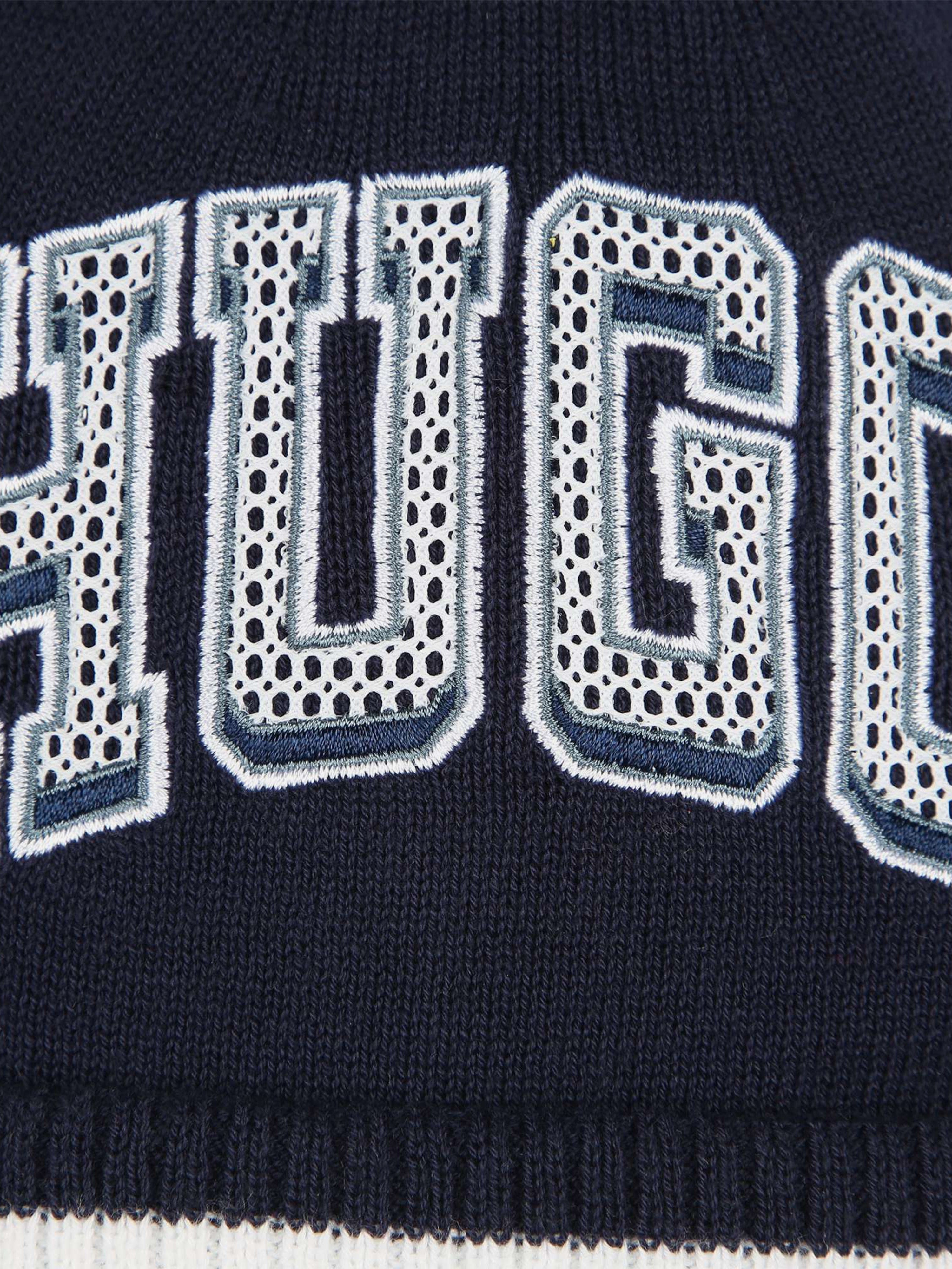 Hugo Boys Logo Beanie Hat in Blue Buy Cheap Best