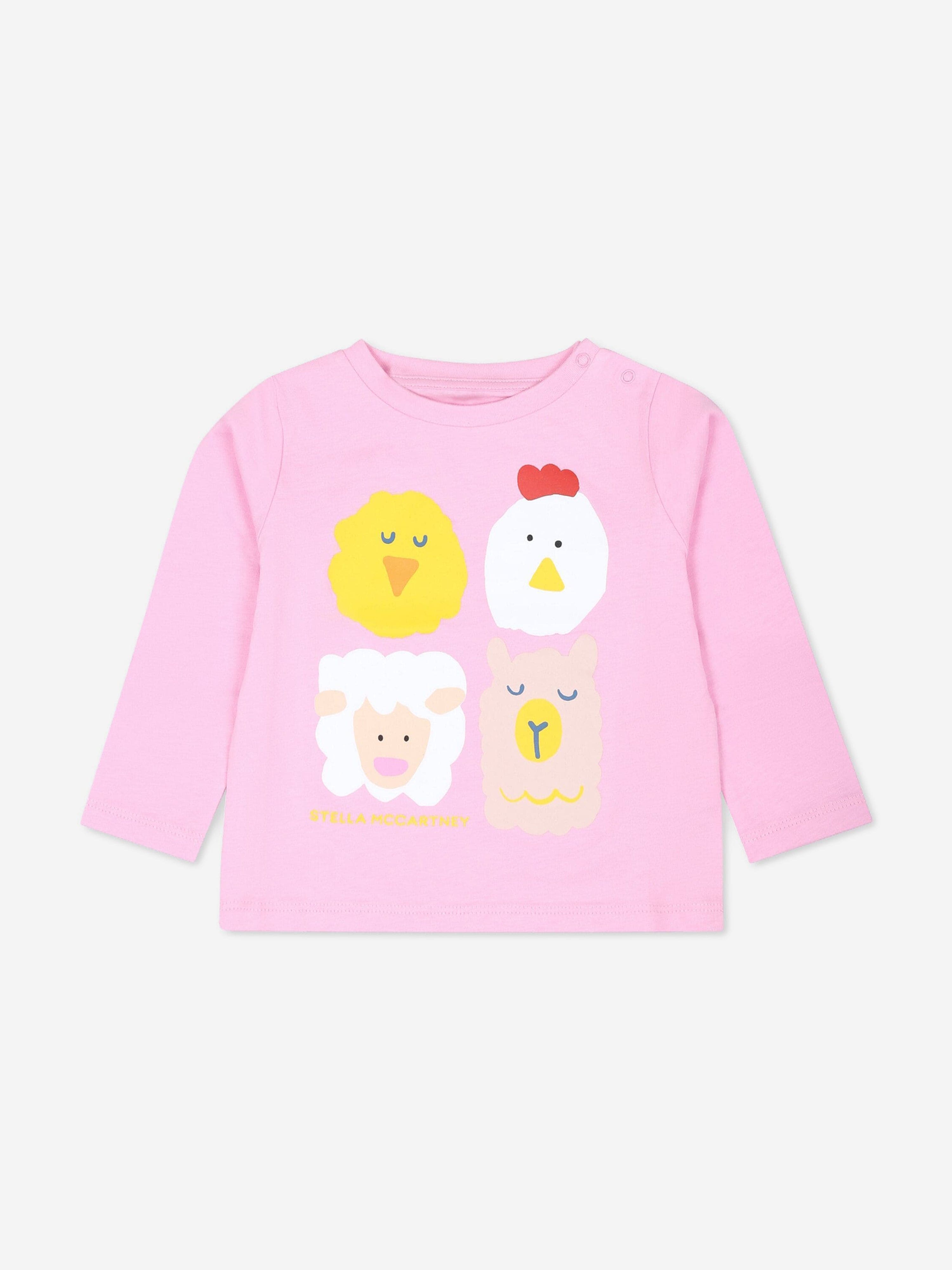 Stella McCartney Baby Girls Animals T-Shirt in Pink Largest Supplier Cheap Pice