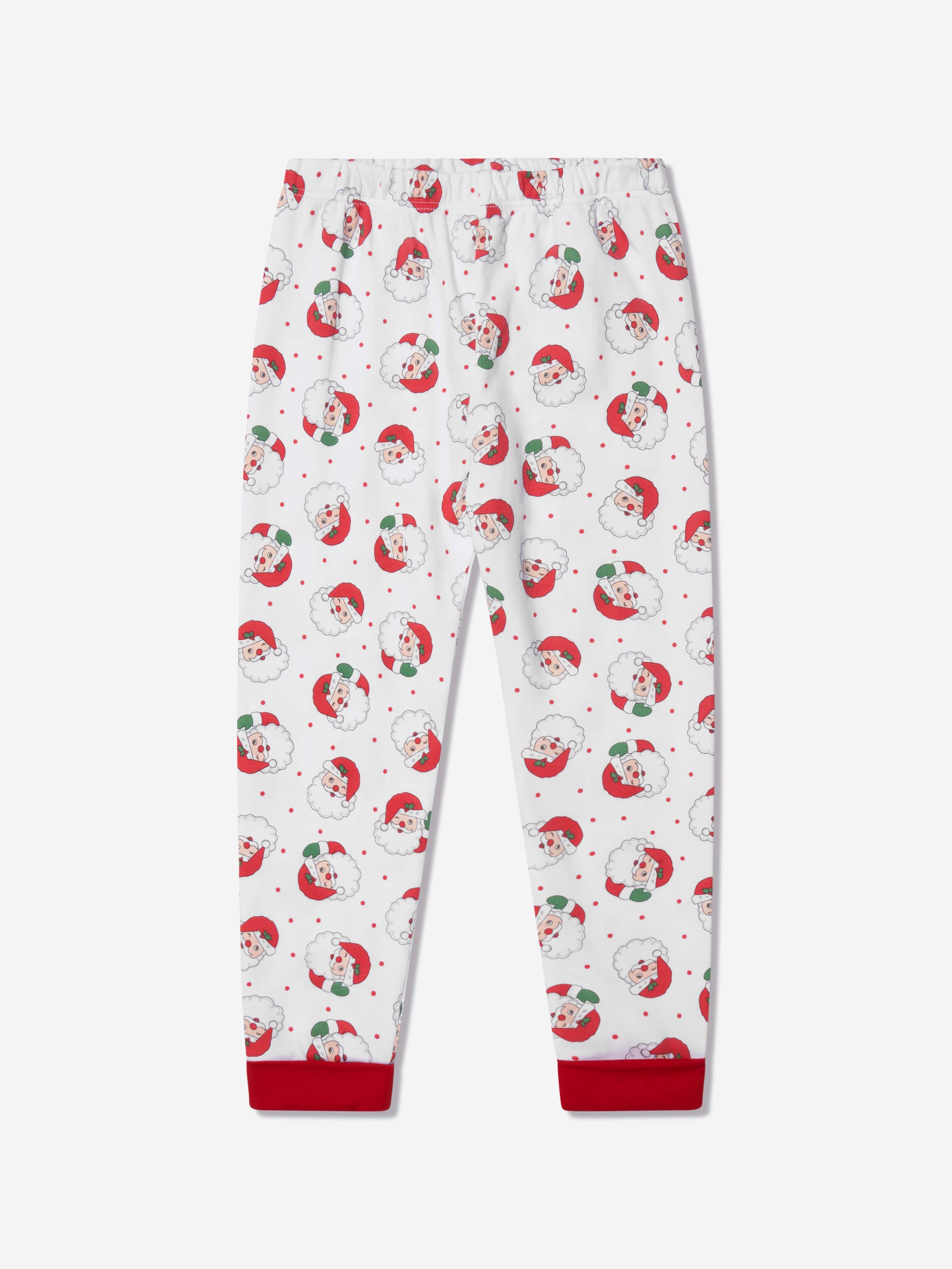 Magnolia Baby Kids Winking Santa Long Pyjamas in Red Manchester Sale Online