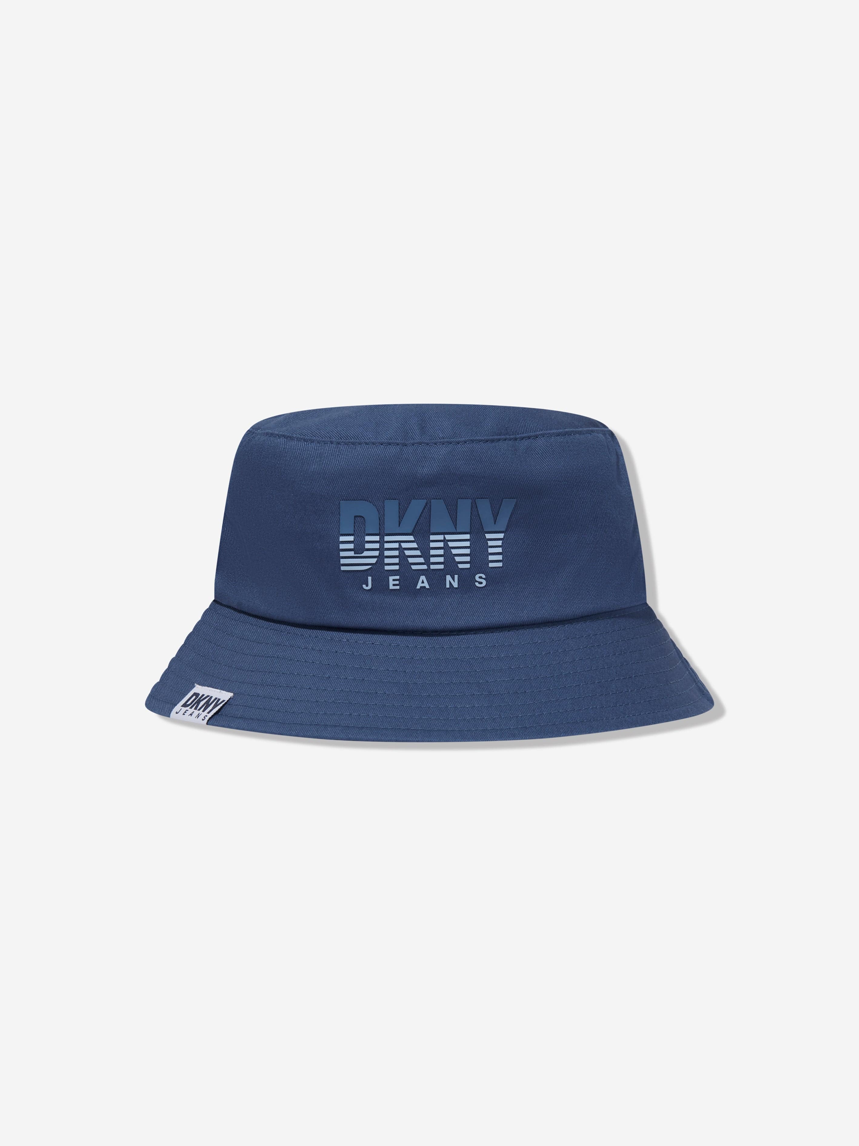 DKNY Boys Logo Bucket Hat in Blue Outlet For Nice