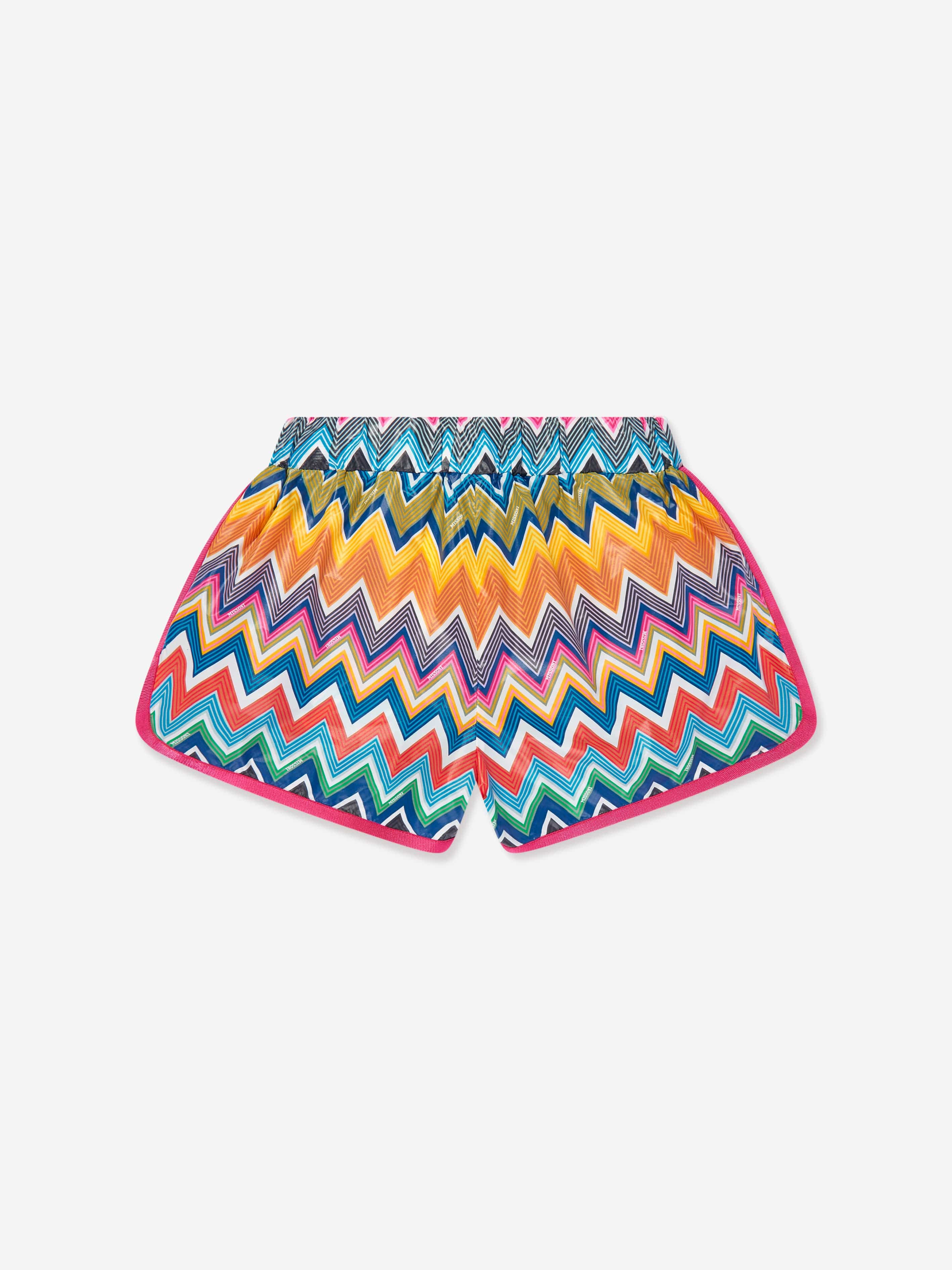 Girls Zigzag Shorts in Multicolour Cheapest Pice