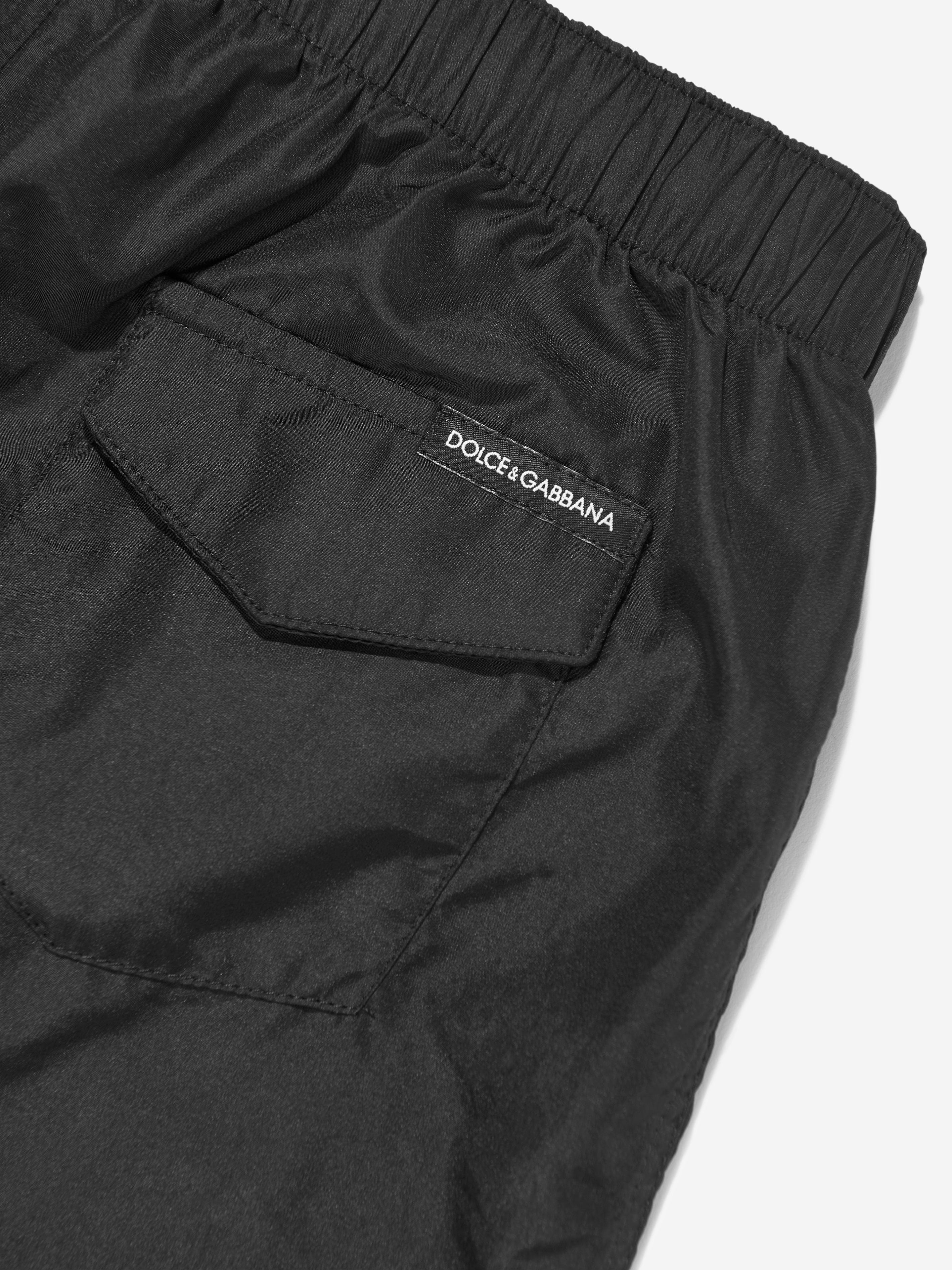 Dolce & Gabbana Boys Milano Logo Swim Shorts in Black Pick A Best