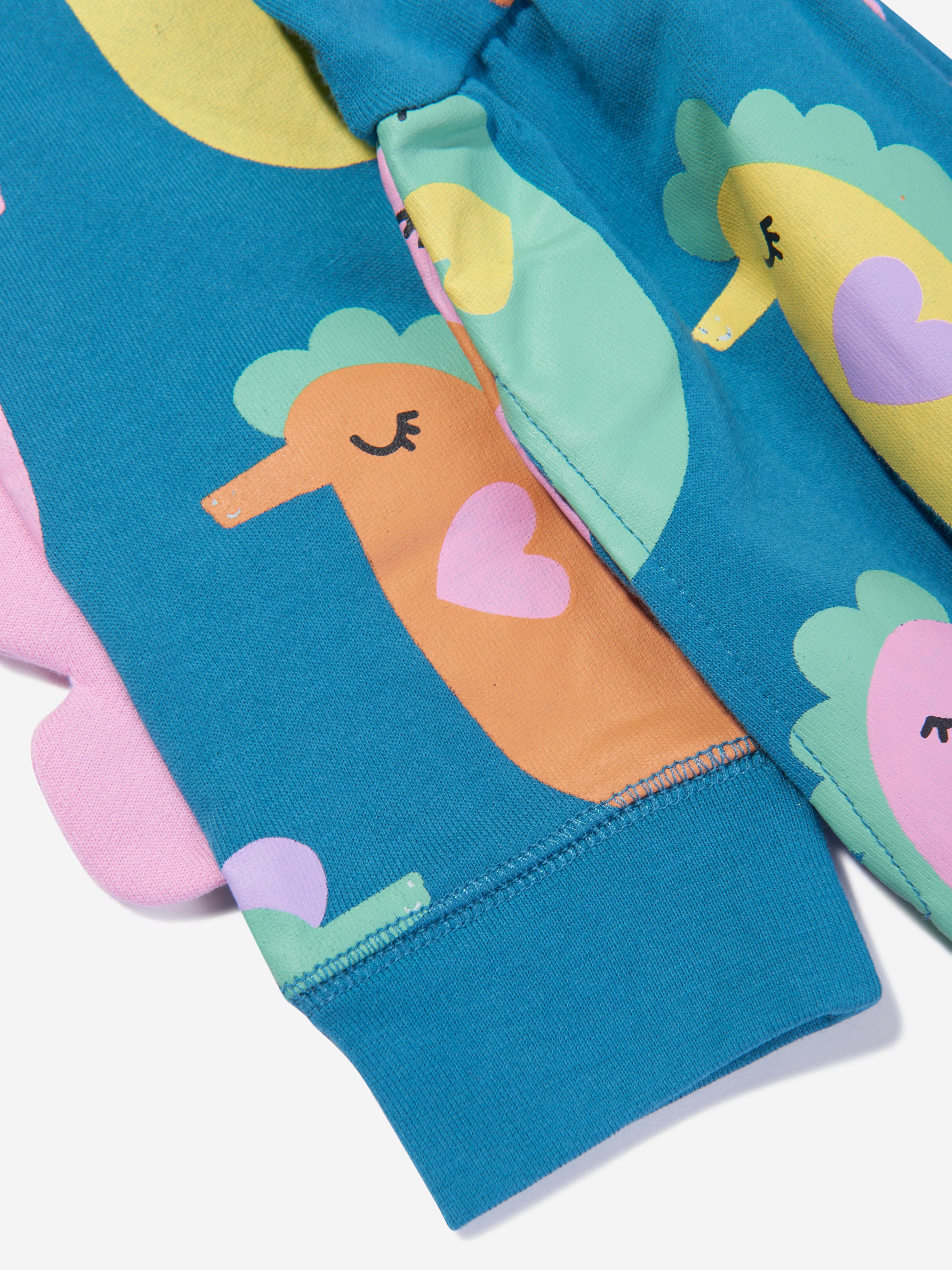 Stella McCartney Girls Seahorses Jersey Dress in Blue Clearance Clearance Store