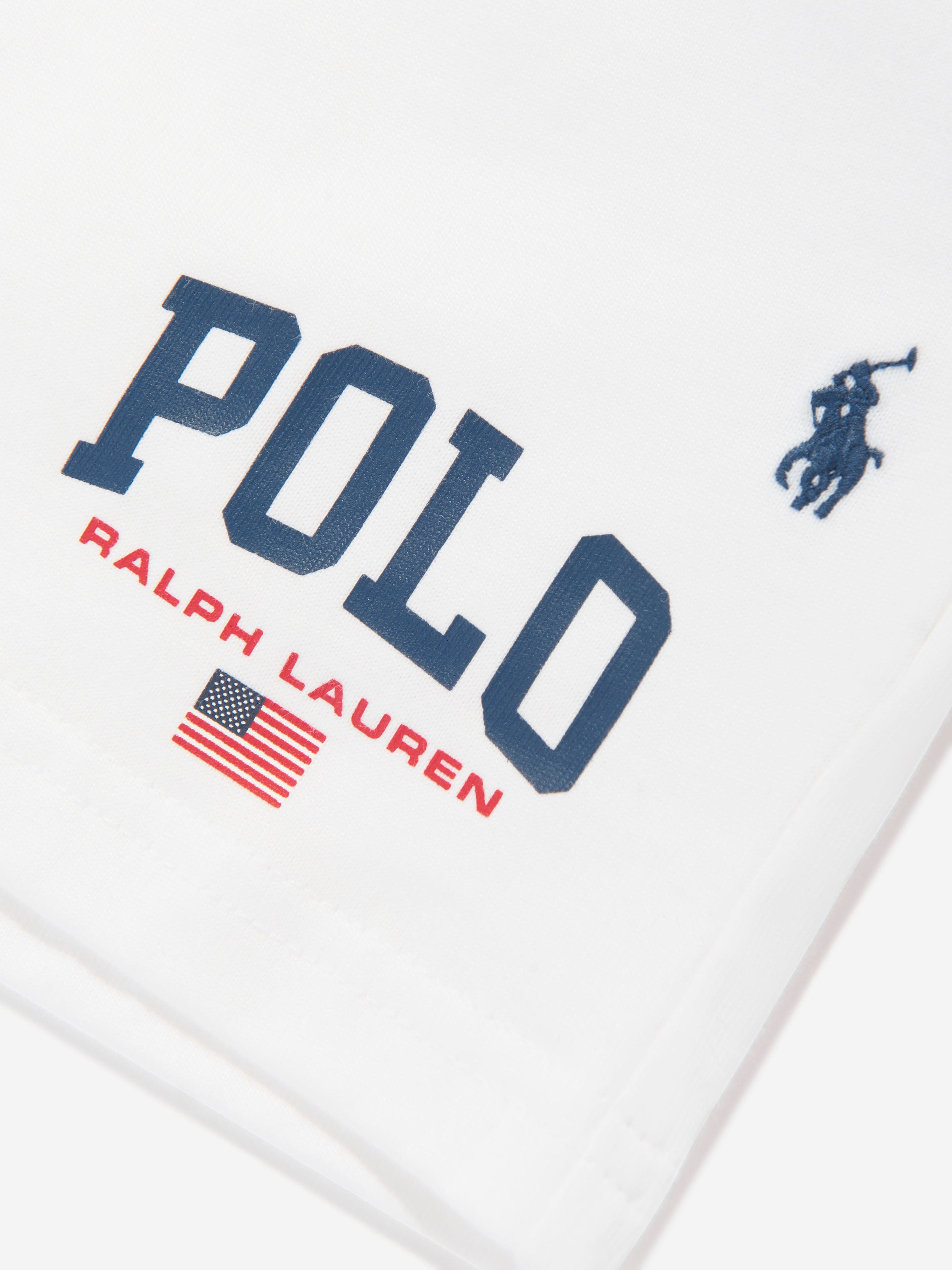 Ralph Lauren Boys Polo Shorts in White For Cheap