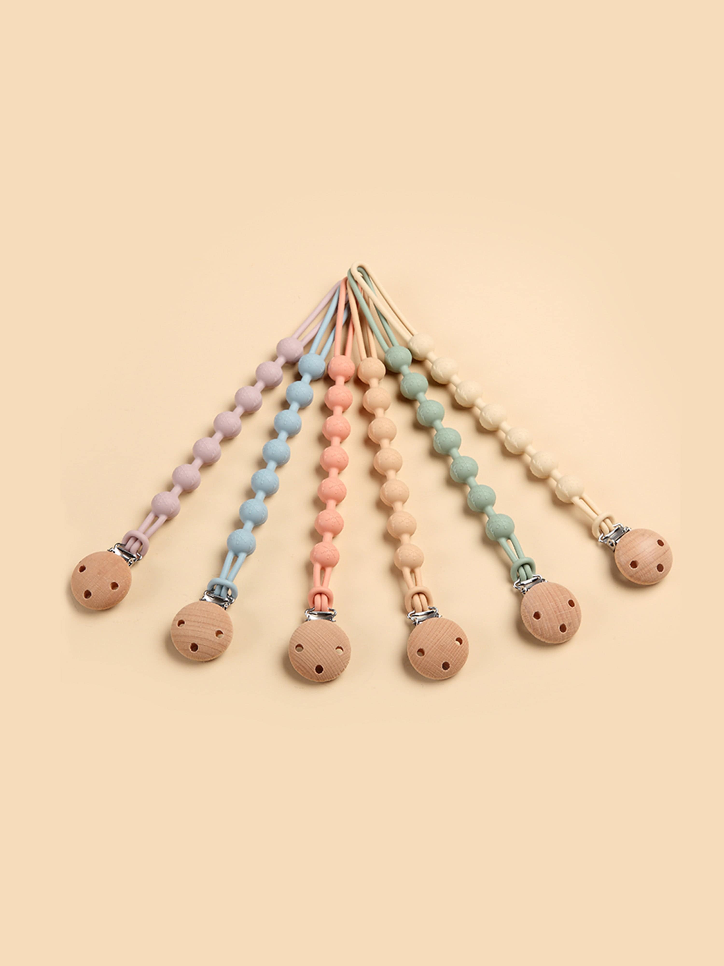 Bloom Bambini Baby Pacifier Clip and Teether in Ivory Clearance Store Cheap Online