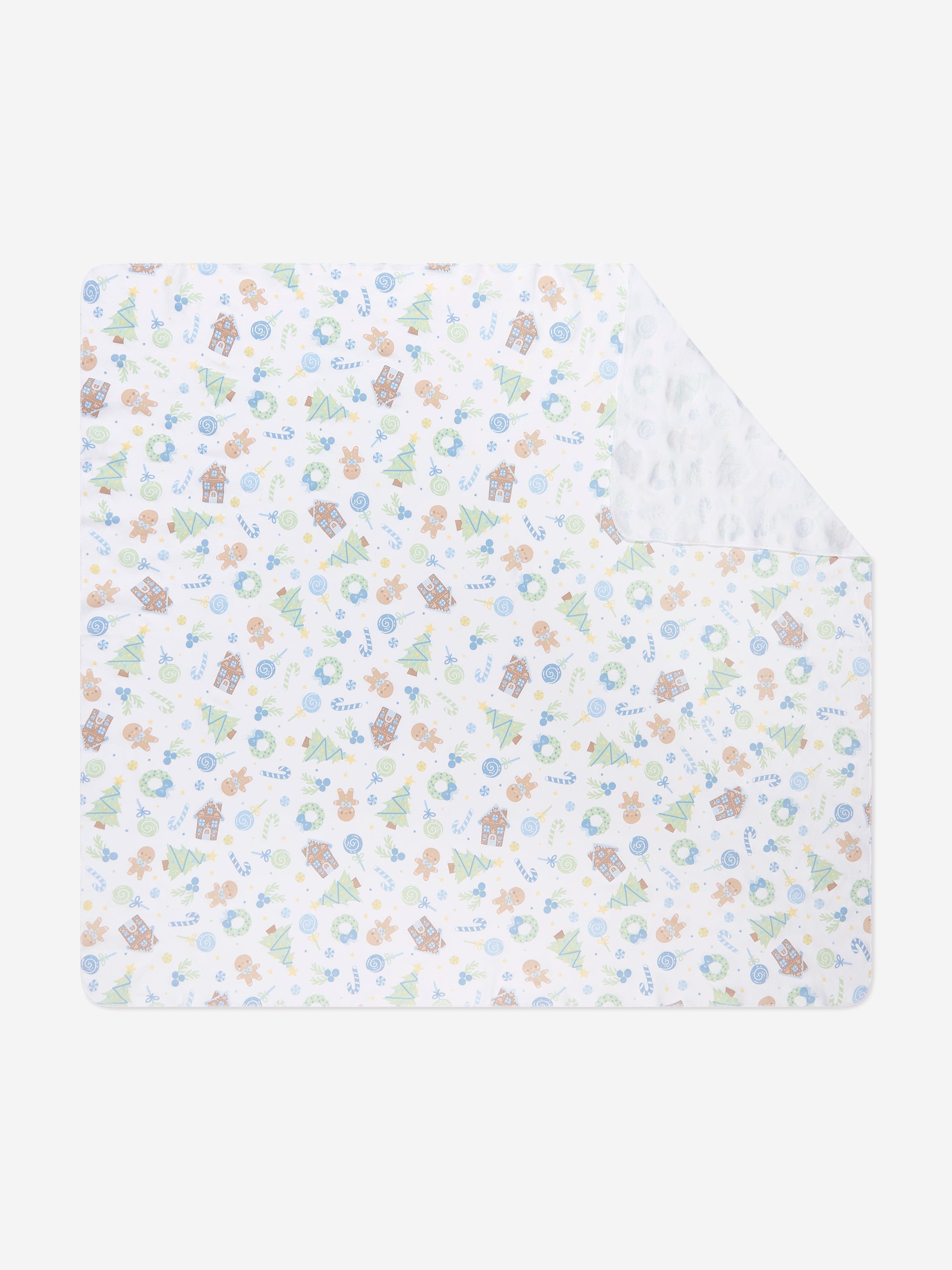 Magnolia Baby Baby Boys Sweet Gingerbread Swaddle Blanket in White Lowest Pice Cheap Pice