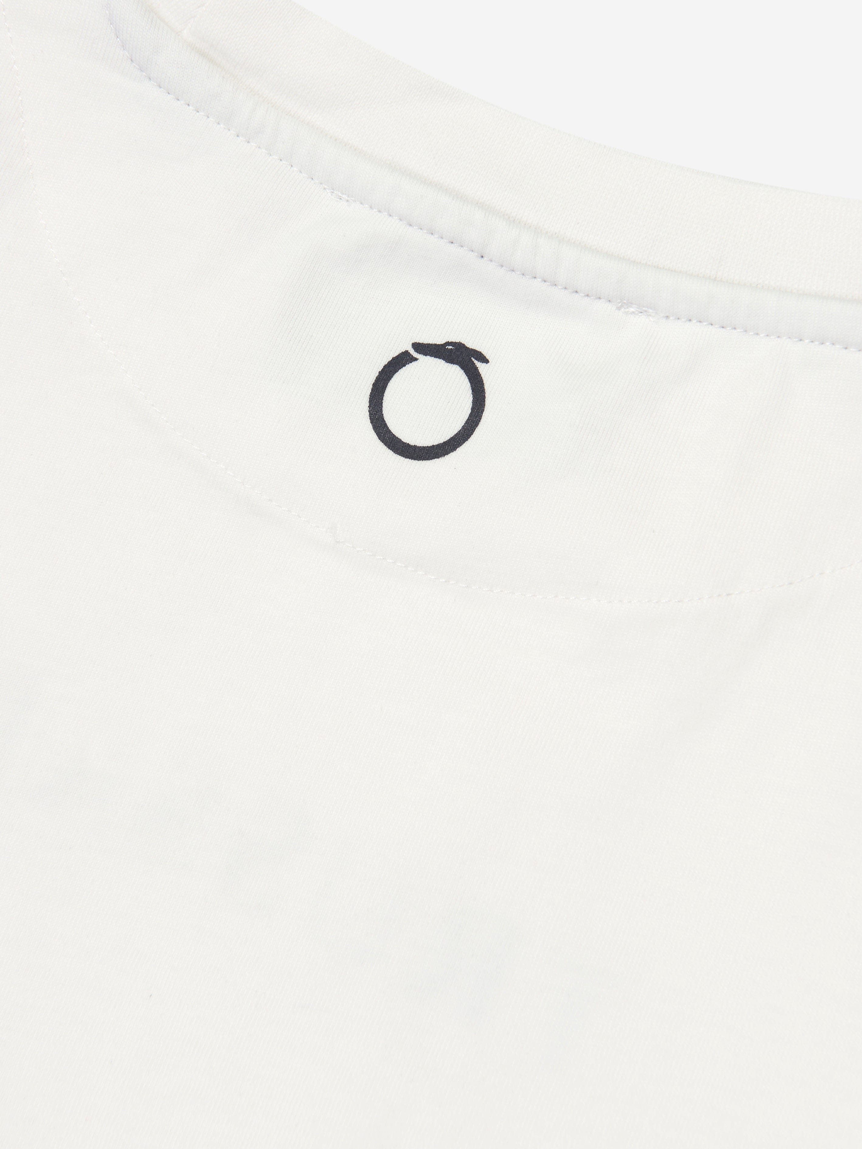 Trussardi Boys Beid Long Sleeve T-Shirt in Ivory Free Shipping 100% Original