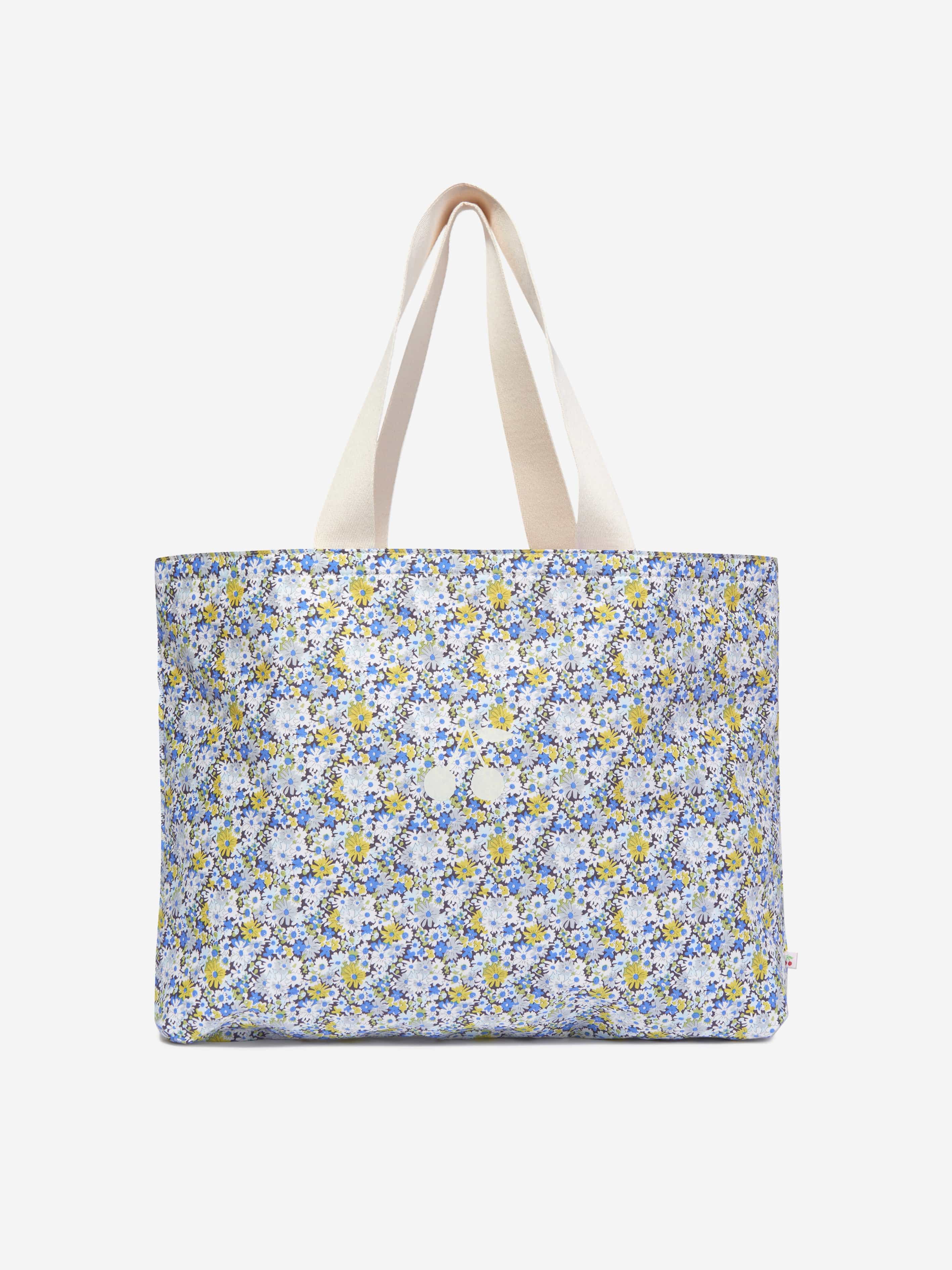 Bonpoint Girls Diba Floral Tote Bag in Blue (38.5cm) Buy Online Cheap Pice