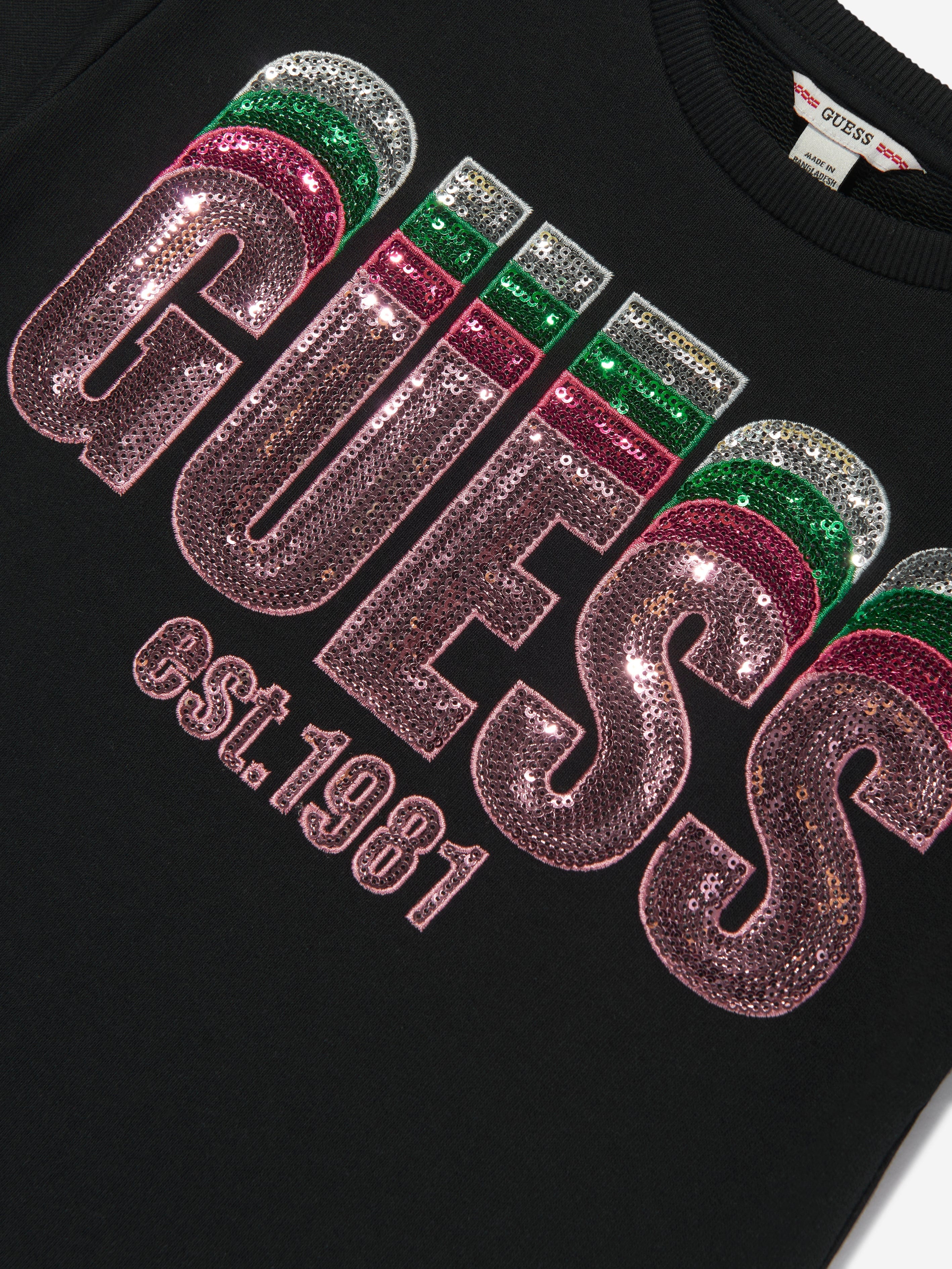 Girls Logo Sweater Dress in Black Extremely For Sale