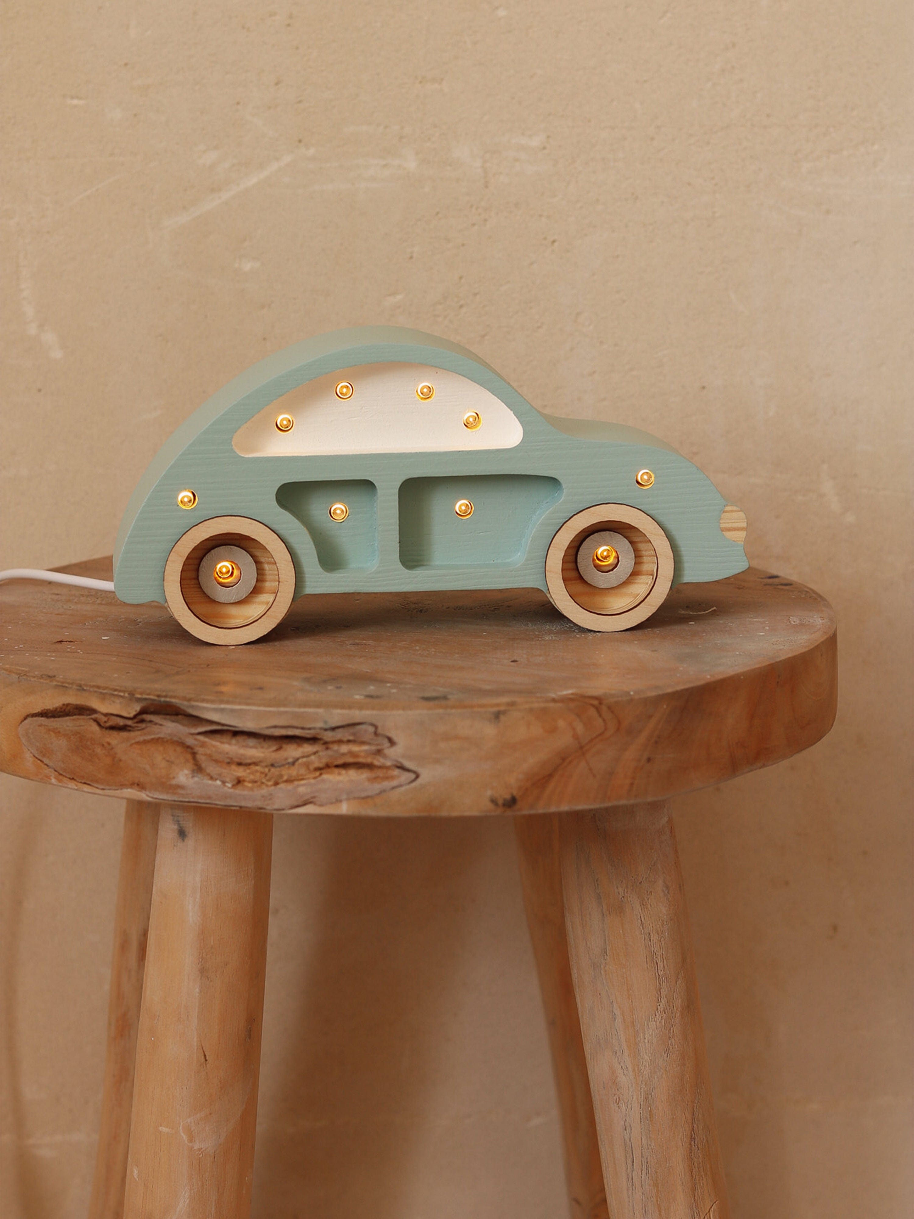 Little Lights Beetle Car Mini Lamp in Blue (10x20.5x5.5 cm) Outlet Fashion Style